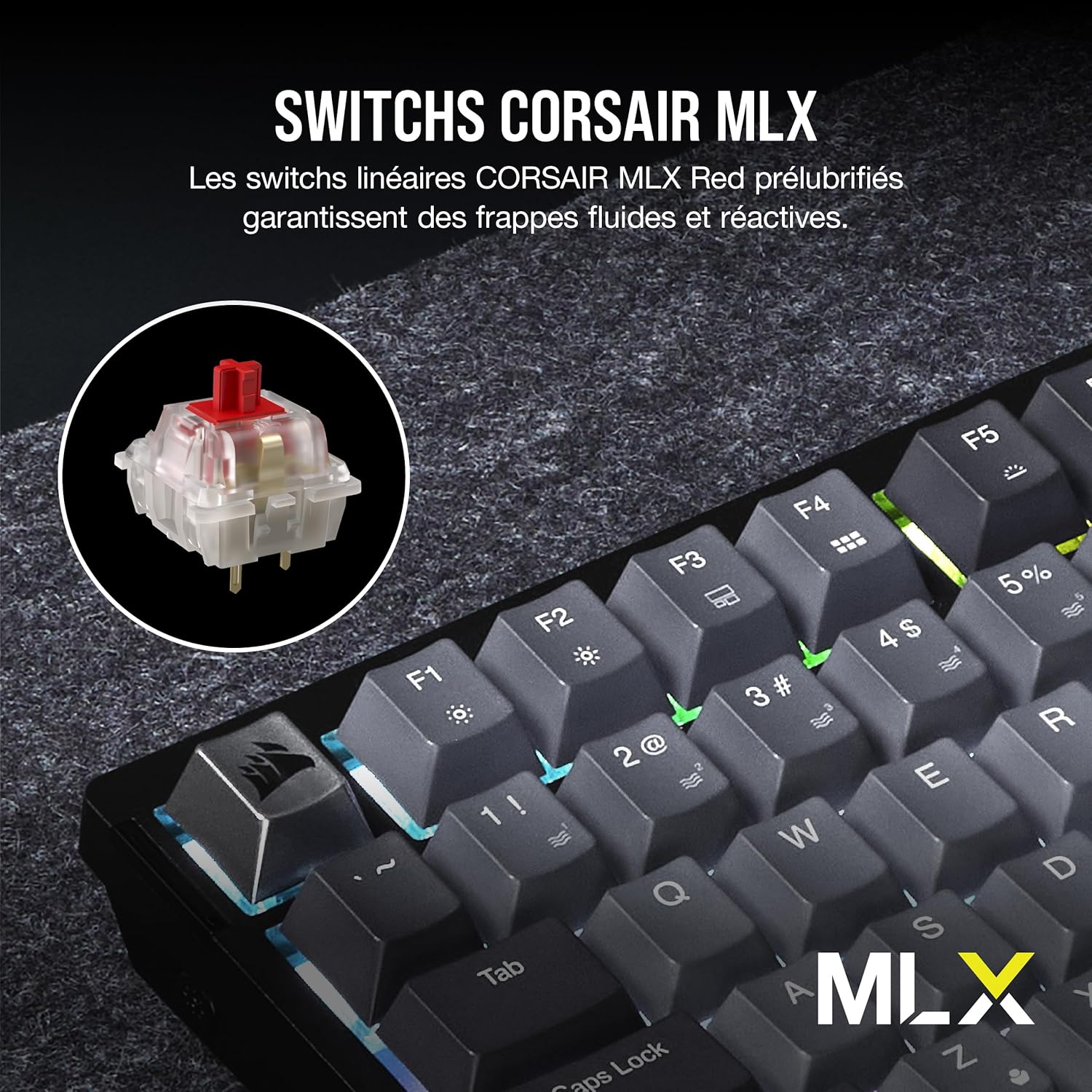 Thumbnail 3 de Corsair K65 Plus Wireless clavier mécanique 75% AZERTY ⌨️