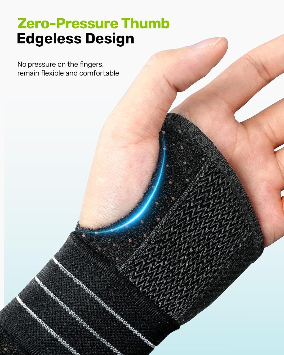 Detalle 2 de Rakiie Carpal Tunnel Wrist Brace Large, 3‑splint