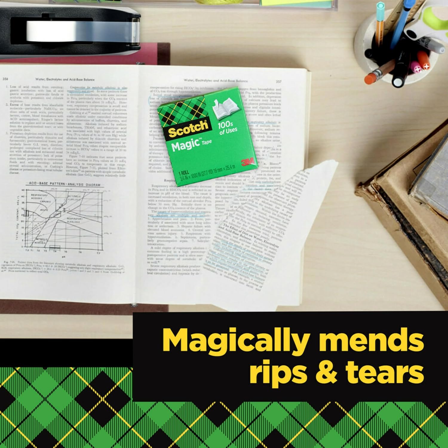 Detalle de Scotch Magic Tape with Scotch Desktop Dispenser (6 Rolls, 3/4" x 1000")