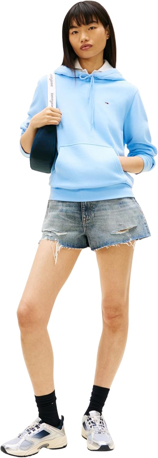 Thumbnail 3 de Tommy Jeans Damen Hoodie Flag Regular Fit