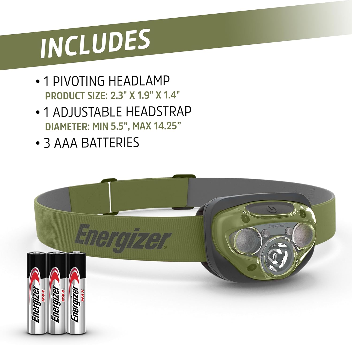 Thumbnail 5 de Energizer Vision HD+ 260 Lumen Head Torch