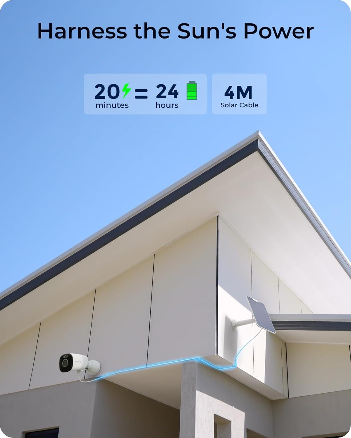Detalle de Reolink Argus Eco Ultra + Solar Panel 4K Outdoor Security Camera