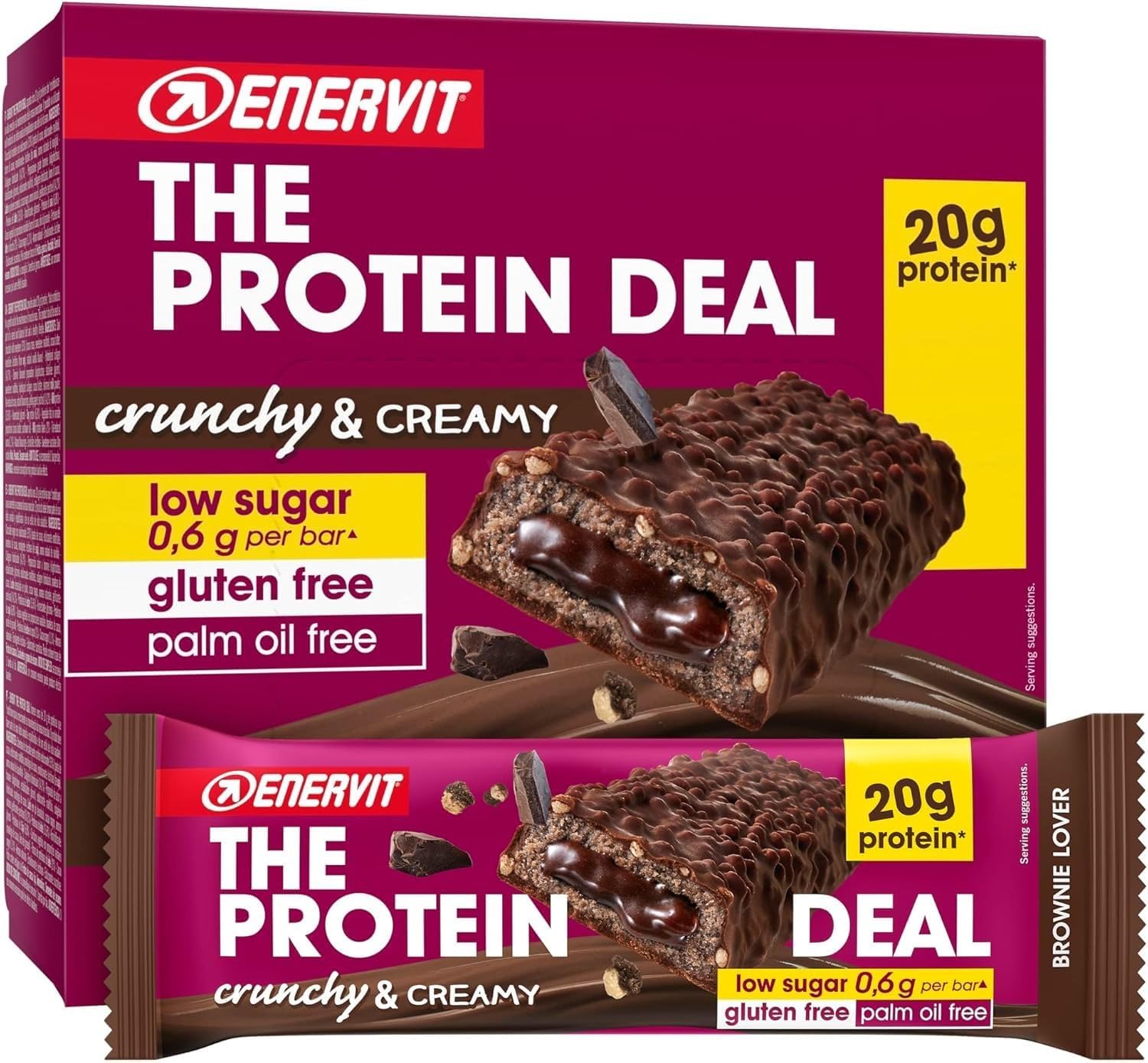 Thumbnail 5 de Enervit The Protein Deal Crispy Cookie Treat 20g de proteína