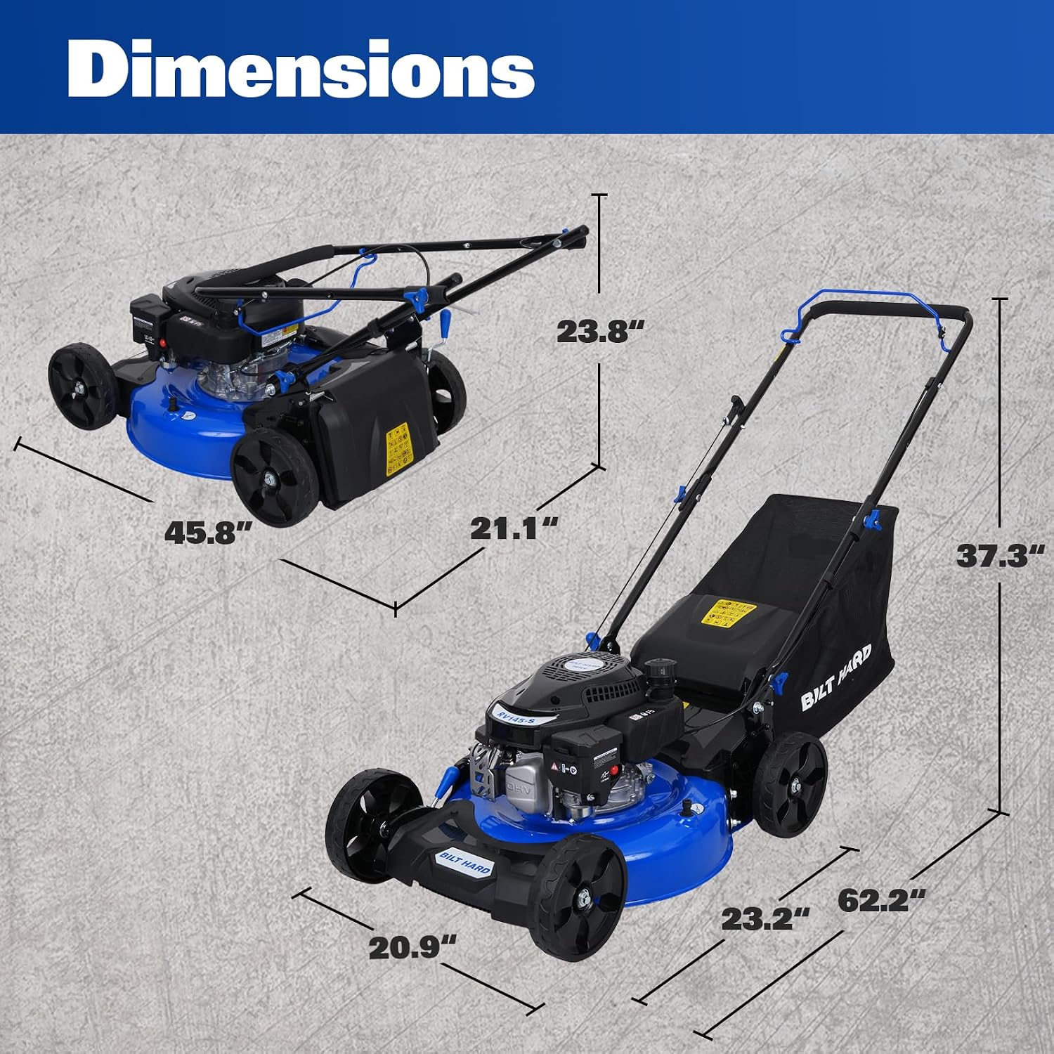 Thumbnail 6 de BILT HARD Gas Lawn Mower 21-Inch