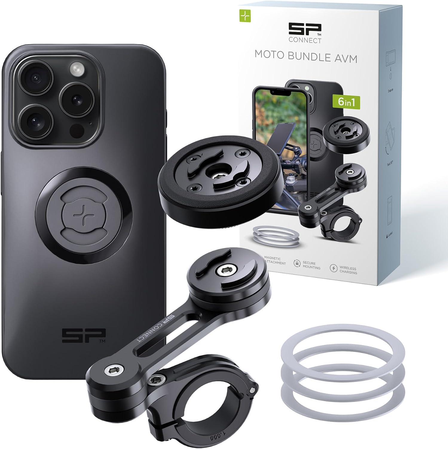 Detalle de SP CONNECT SPC+ Support moto anti‑vibrations