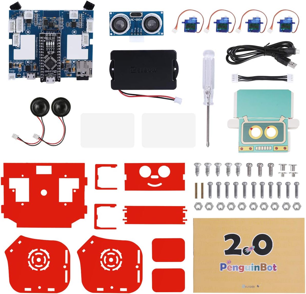 Thumbnail 6 de ELEGOO Kit Robot Bambini Penguin Bot: kit STEM compatibile Arduino con tutorial