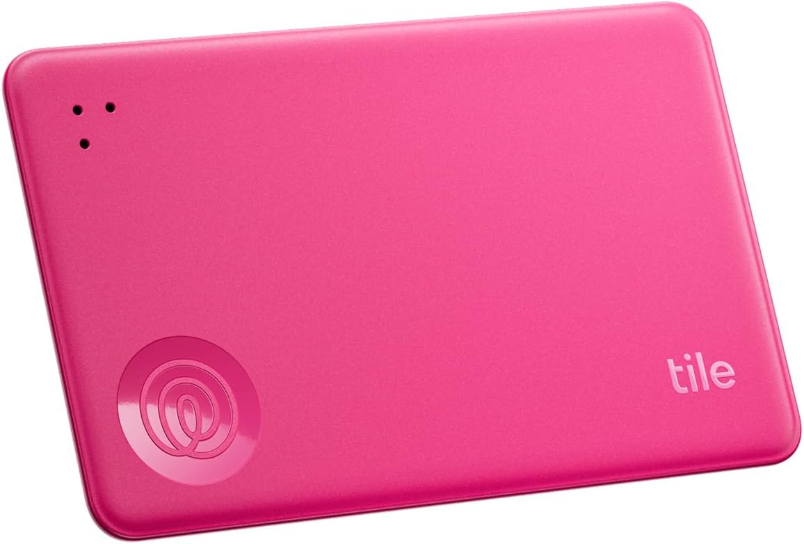Imagen de Tile by Life360 Slim - Wallet Finder Bluetooth Tracker (Pink Punch) for Luggage, Passports and More en OfertitasTOP