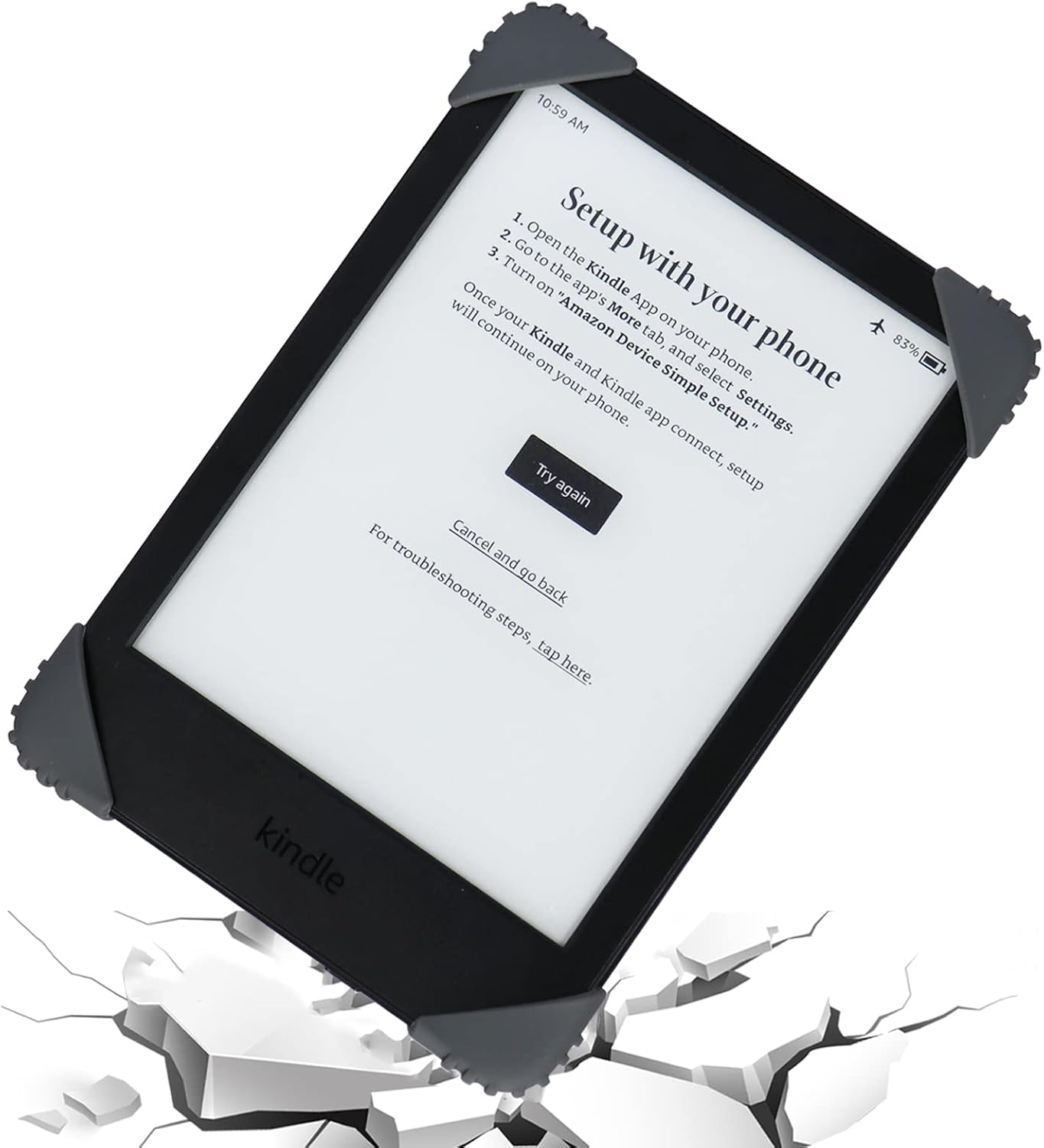 Thumbnail 6 de ZhaoCo Universal Anti-Rutsch Silikon Handschlaufe Griff Halter für 6–7 Zoll Kindle, Kobo & Sony eReader – Blau