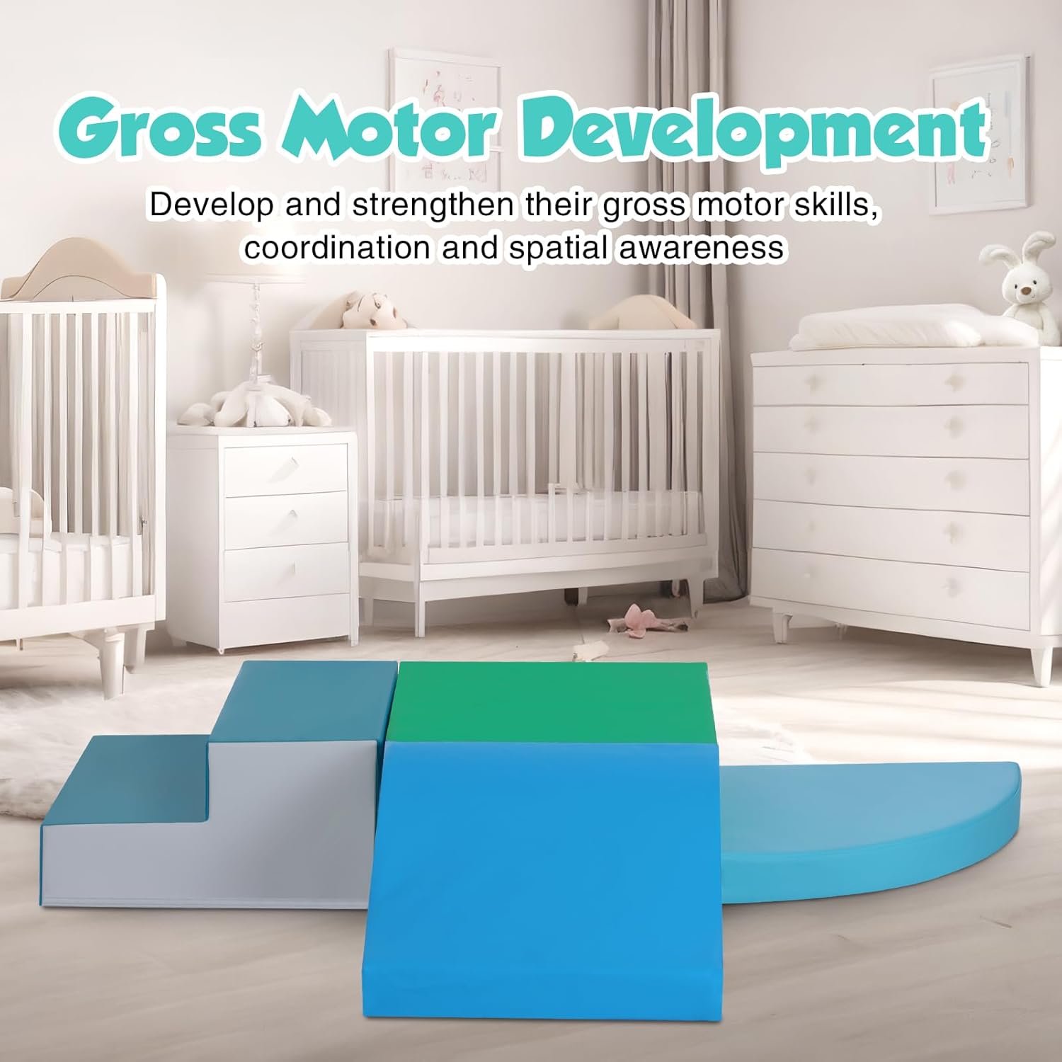 Thumbnail 6 de TODIBY 4-Piece Soft Climbing Blocks for Toddlers