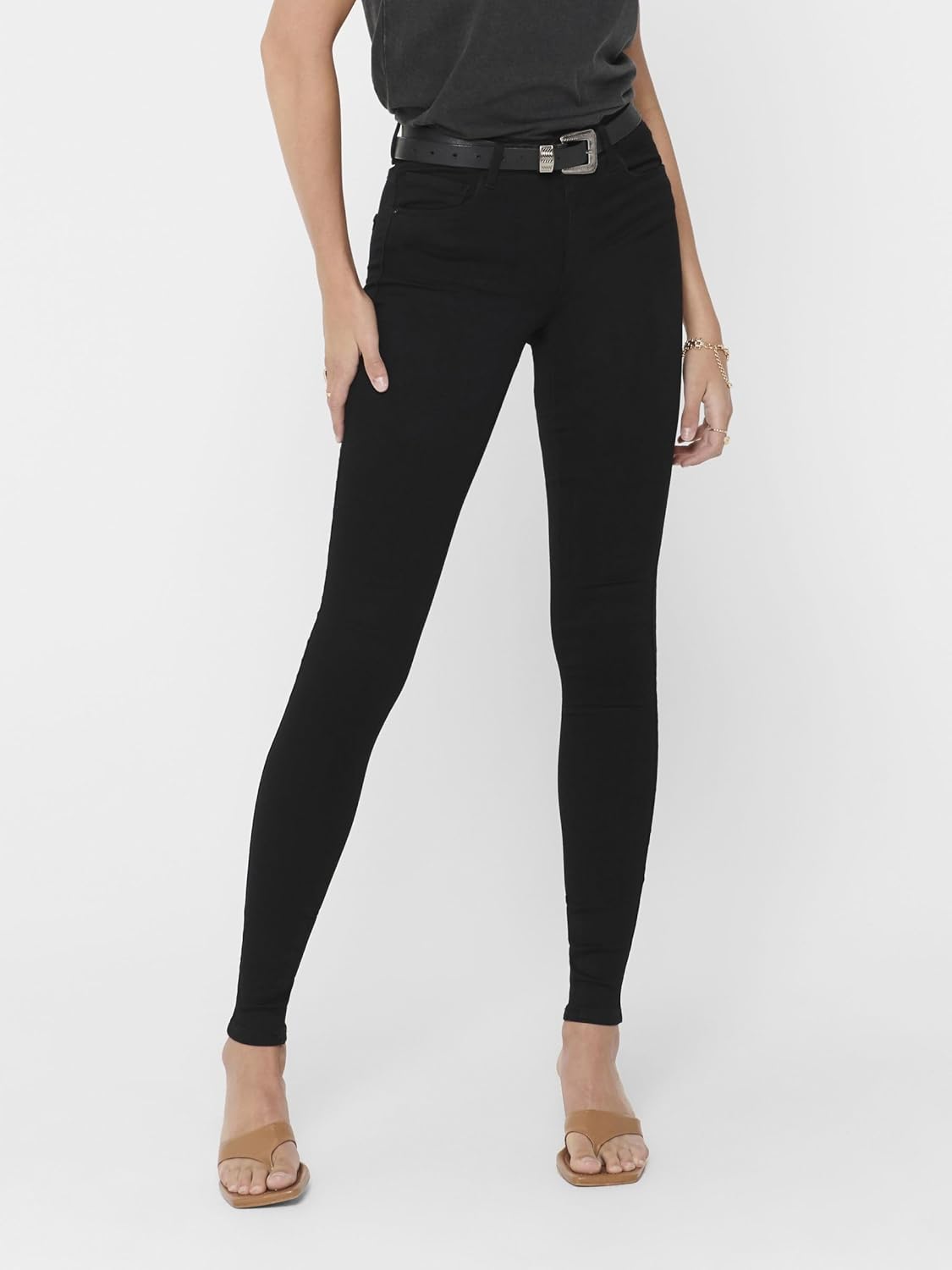 Detalle 2 de Only ONLROYAL Taille Haute Skinny