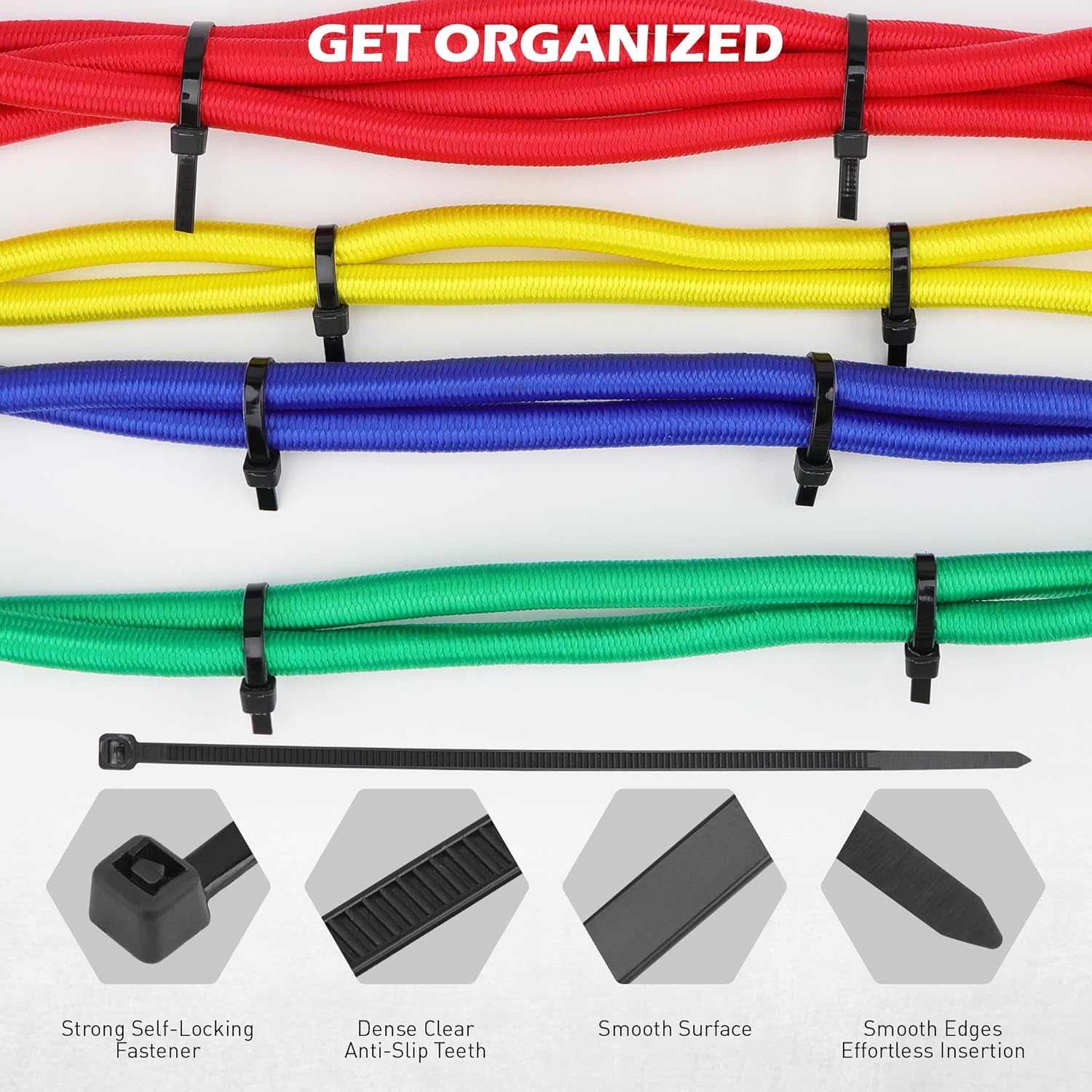 Thumbnail 5 de 60-Piece Bungee Cords Set