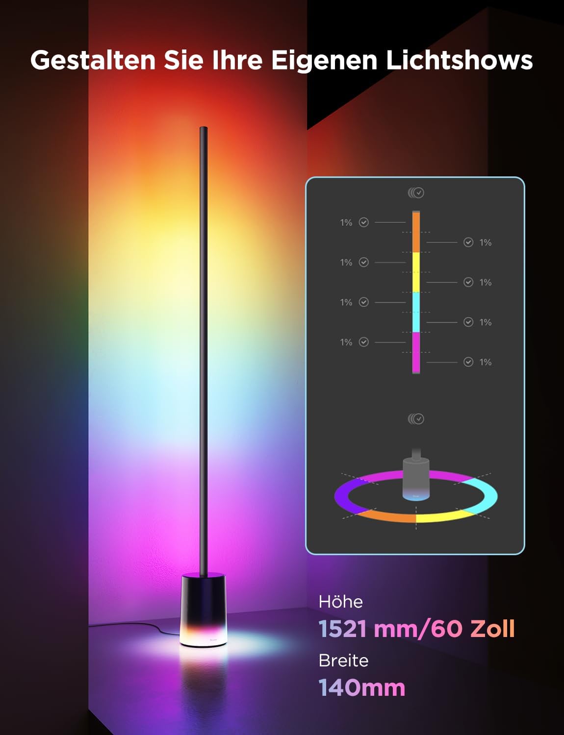 Thumbnail 3 de Govee LED Stehlampe RGBIC 1725 Lumen