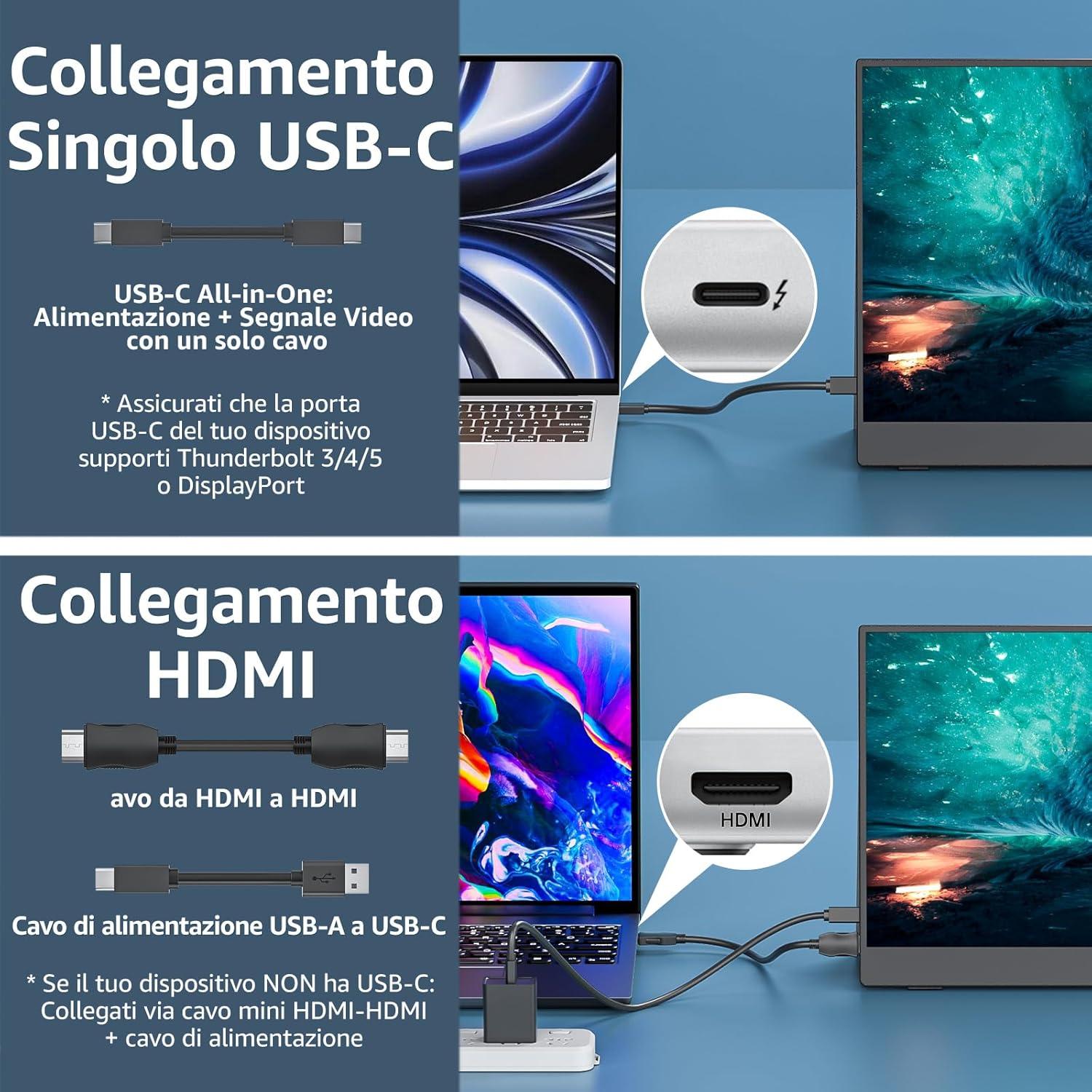 Thumbnail 2 de cocopar USB-C Portable Monitor 15,6" FHD 1080p: una seconda schermo compatto per laptop e console