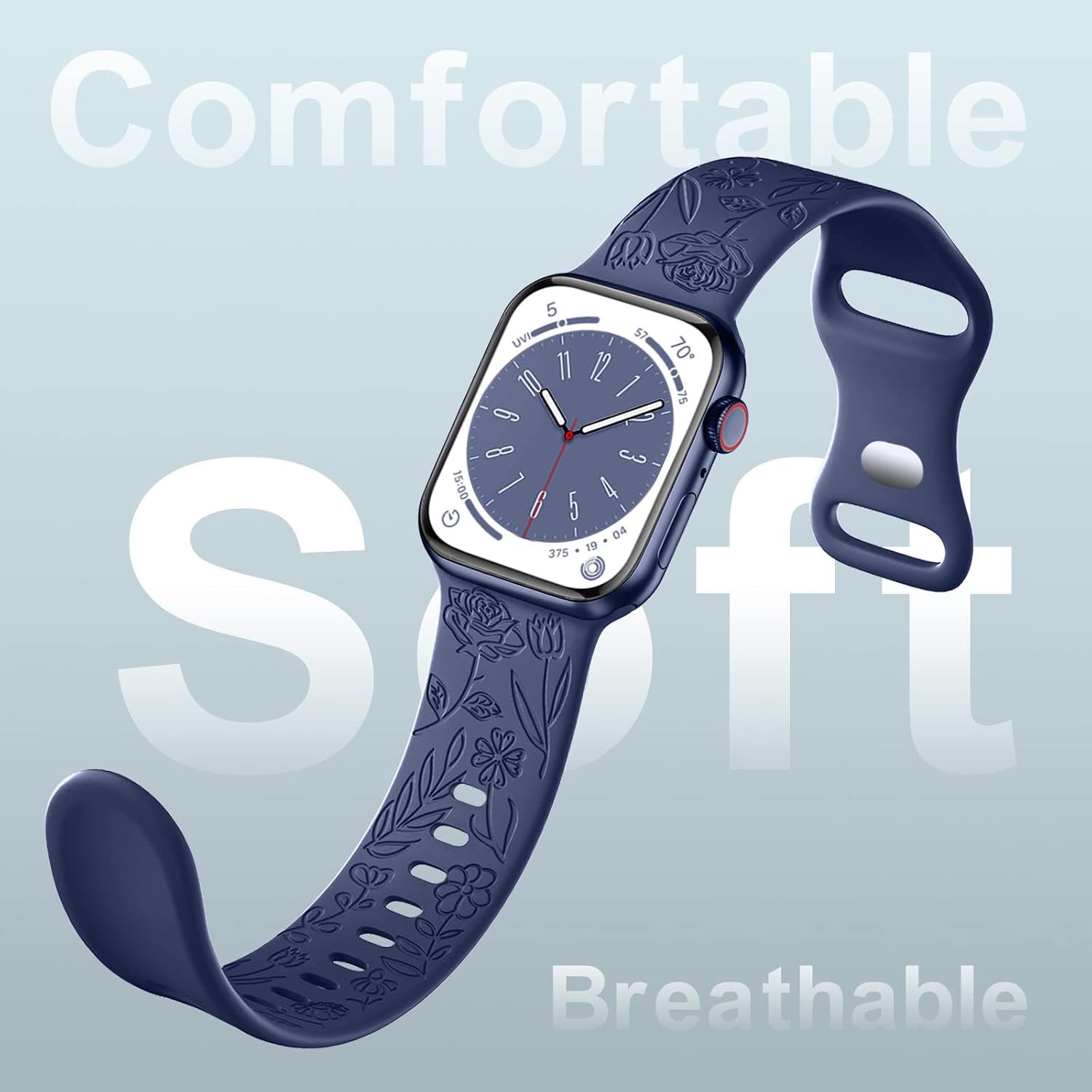 Thumbnail 2 de Mastten Floral Engraved Strap for Apple Watch 40mm