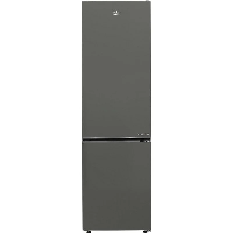 Detalle de Beko B5RCNE405HG frigorífico combi gris con HarvestFresh™ y AeroFlow™
