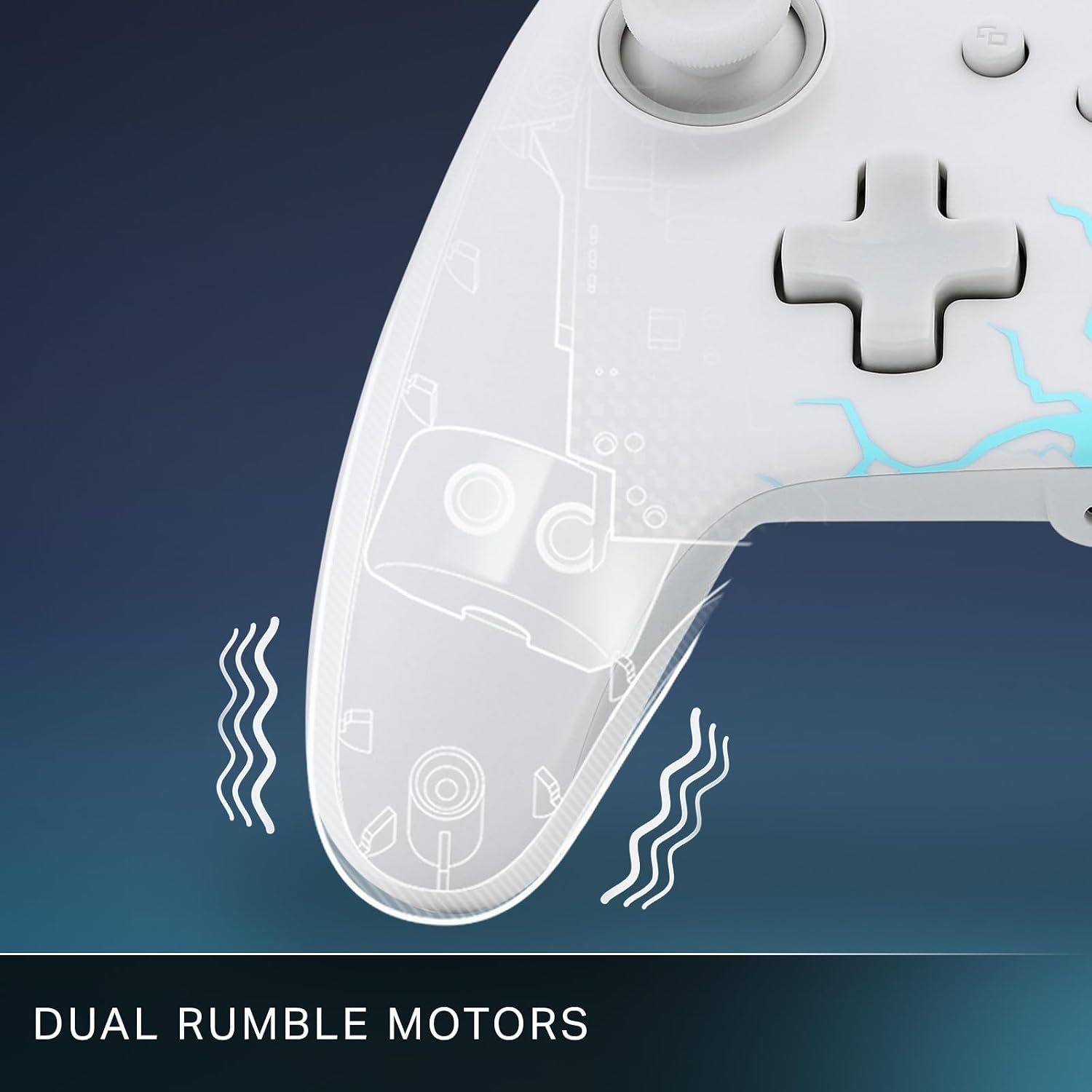 Detalle 2 de PowerA Manette filaire Advantage pour Xbox Series X|S – Glace arctique