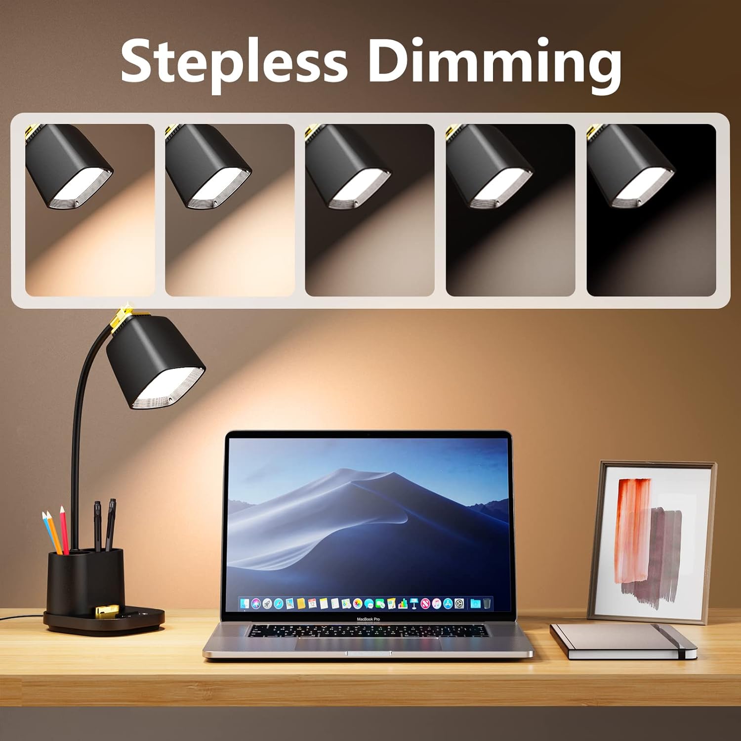 Thumbnail 2 de GONDSILY LED Desk Lamp 5V USB charging port