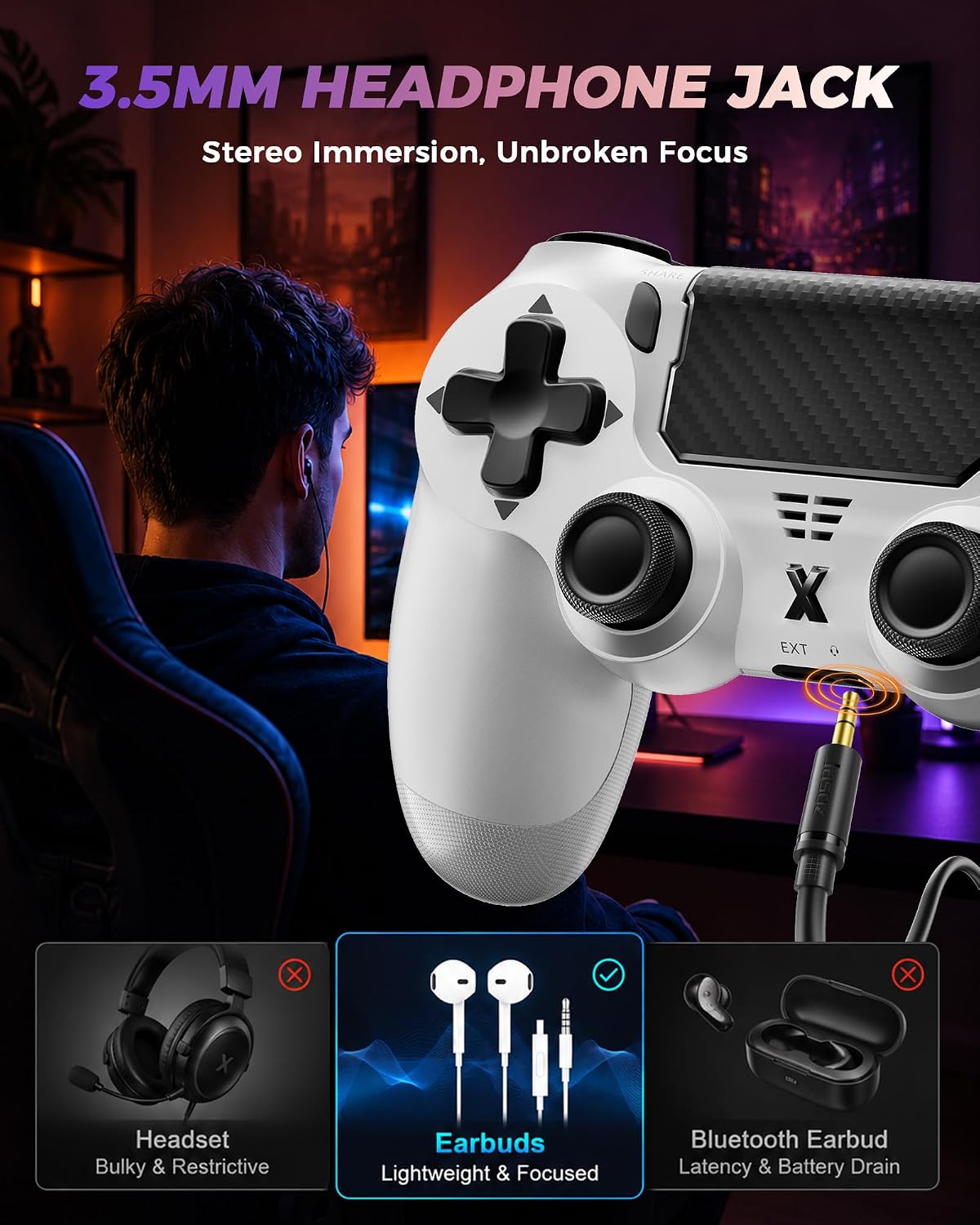 Thumbnail 5 de Suoxiom Wireless Controller für P4 mit Gyro
