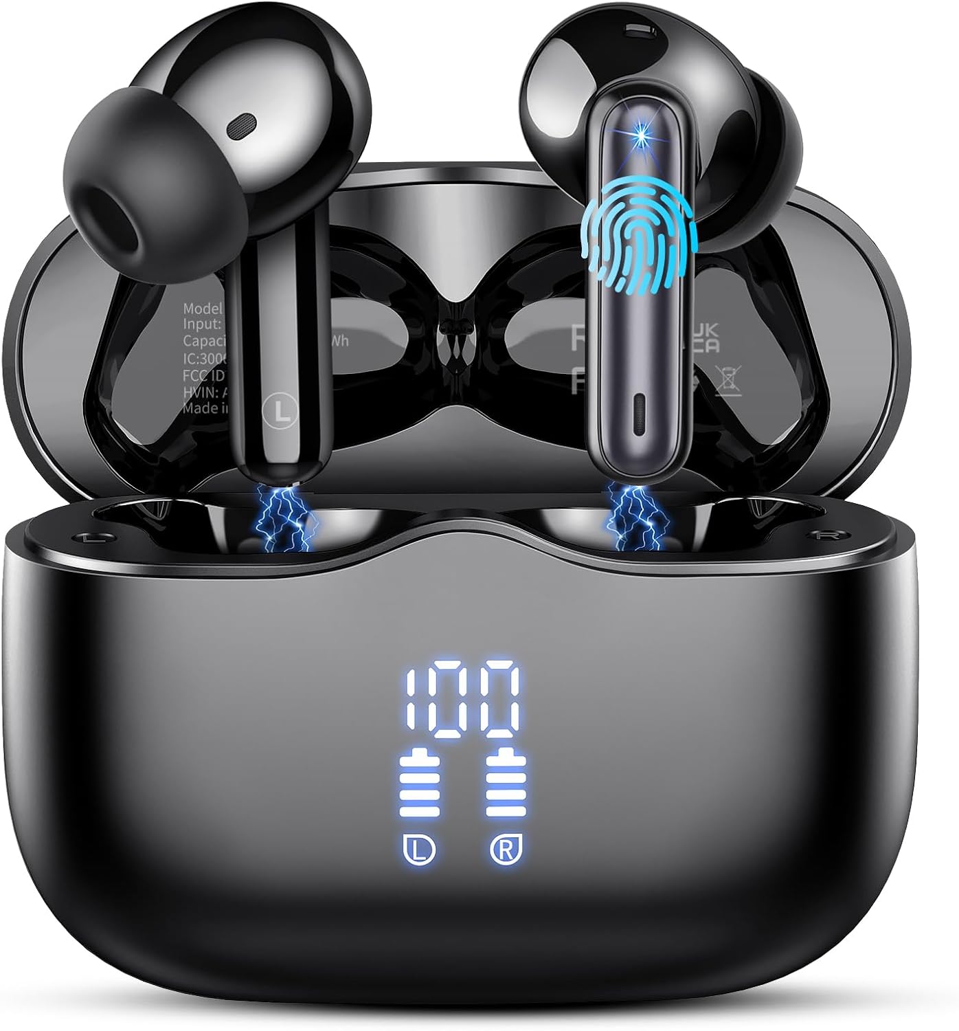 Detalle de Bluetooth Kopfhörer 2026: Kabellos 5.4, 4 ENC Noise Cancelling, IPX7, 40 Std Laufzeit