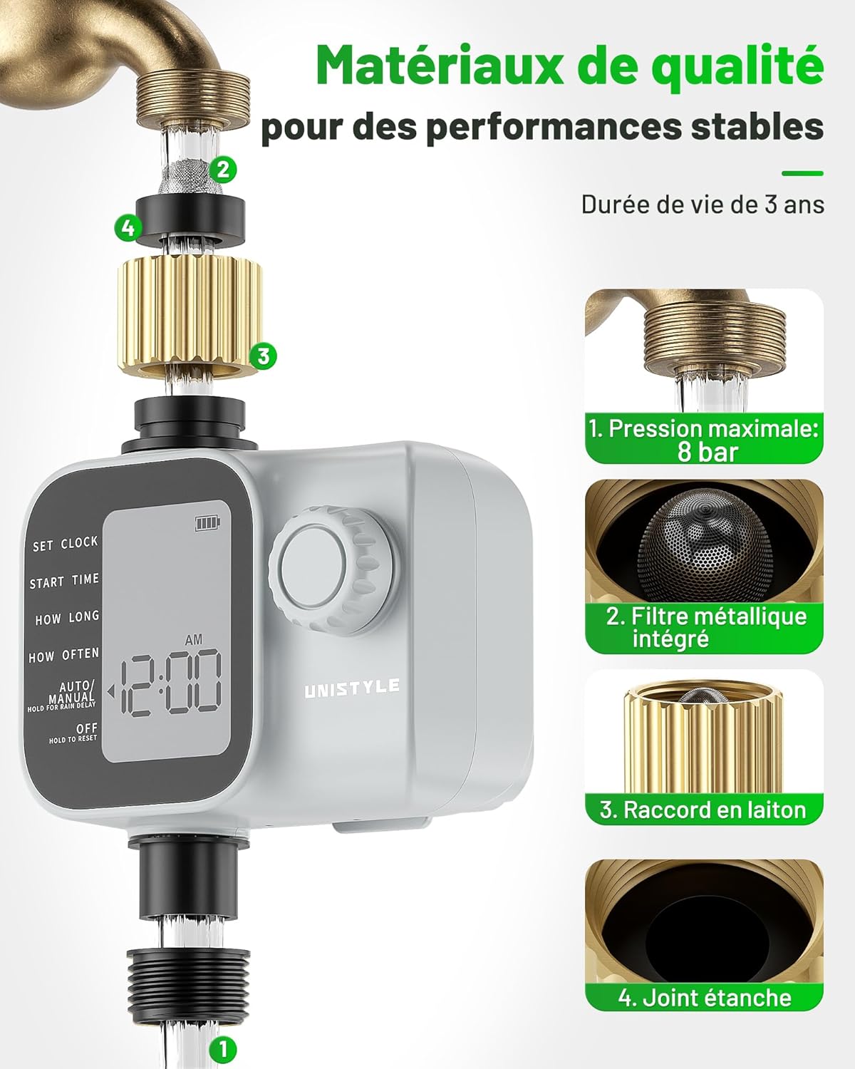 Detalle 2 de Programmateur Arrosage Unistyle | Nouvelle édition 2026