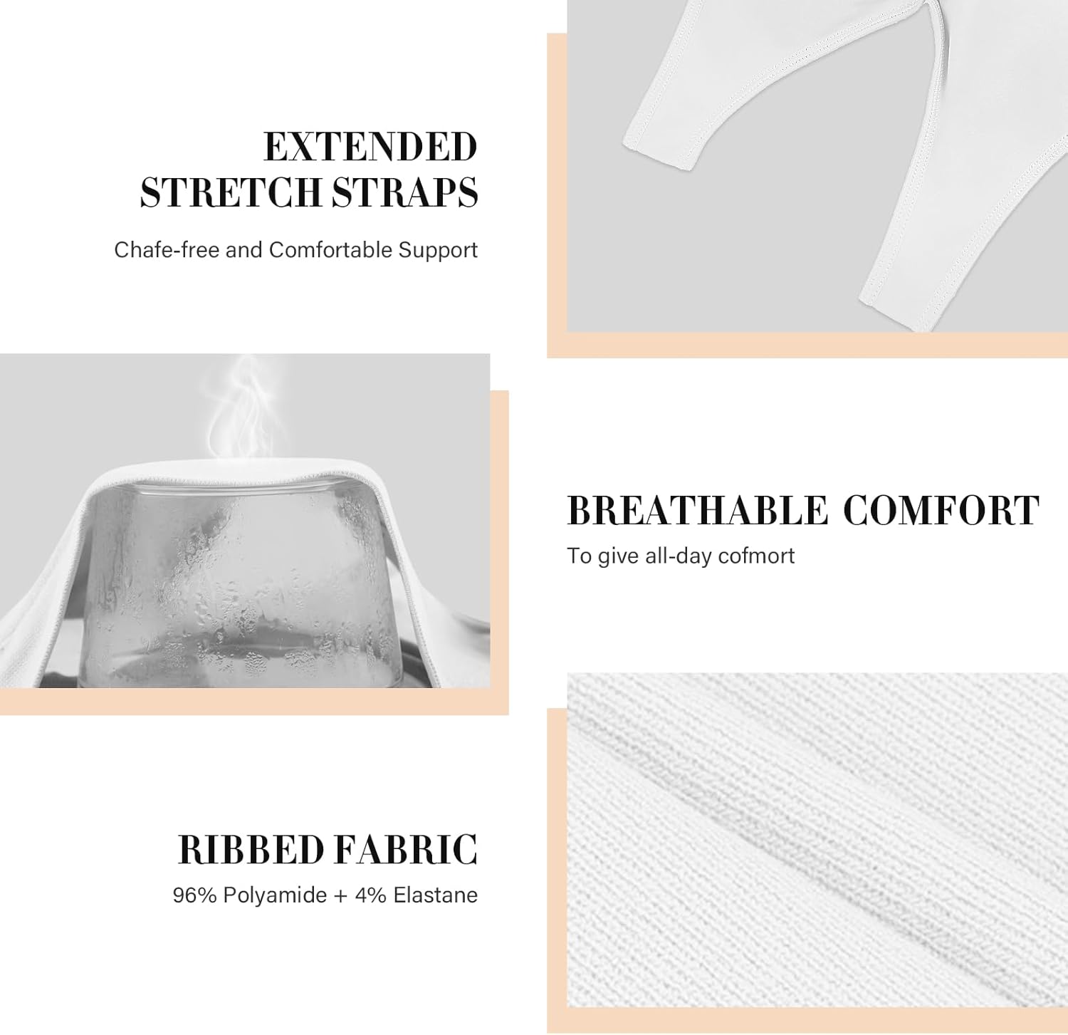 Thumbnail 4 de YUTYTH Comfort Bra Wirefree Crop Top with Removable Pads (Sports, Sleep, Yoga)