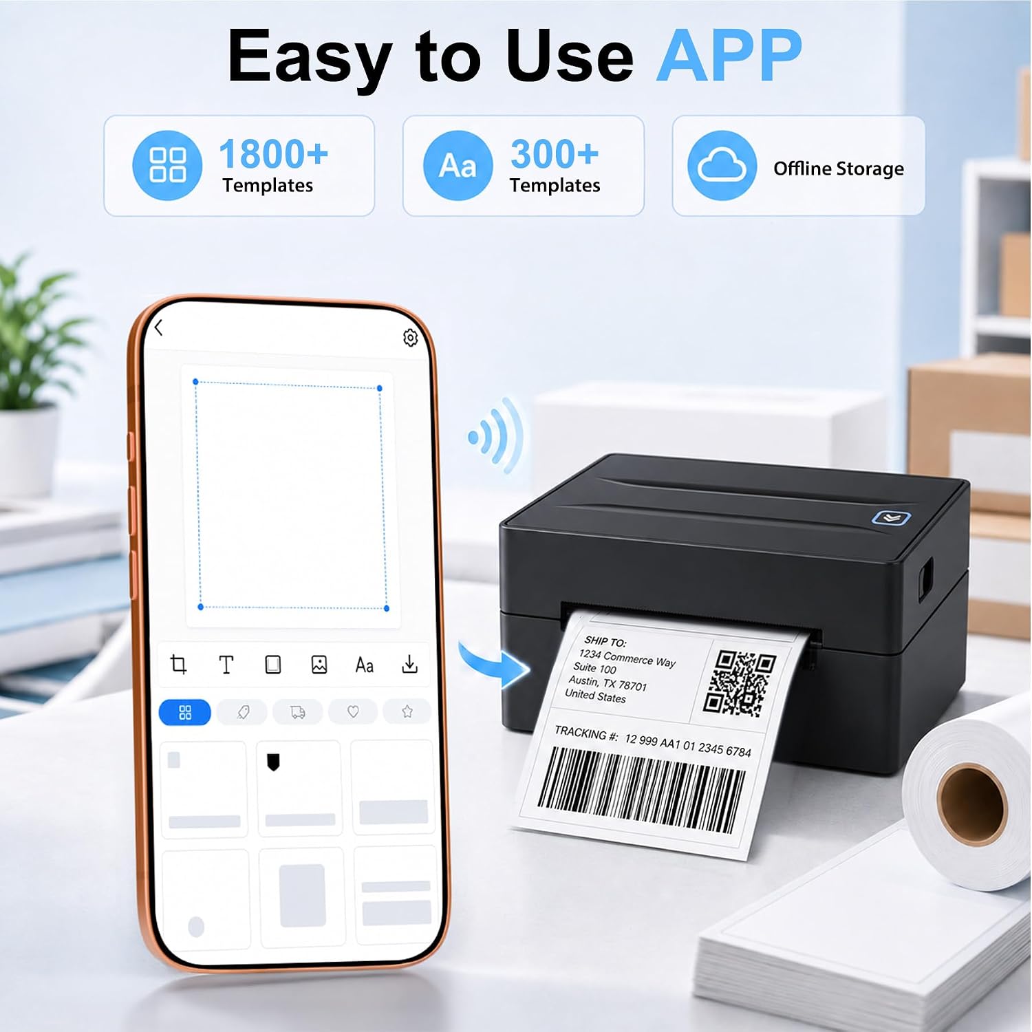 Thumbnail 5 de Bluetooth Thermal Label Printer 4x6