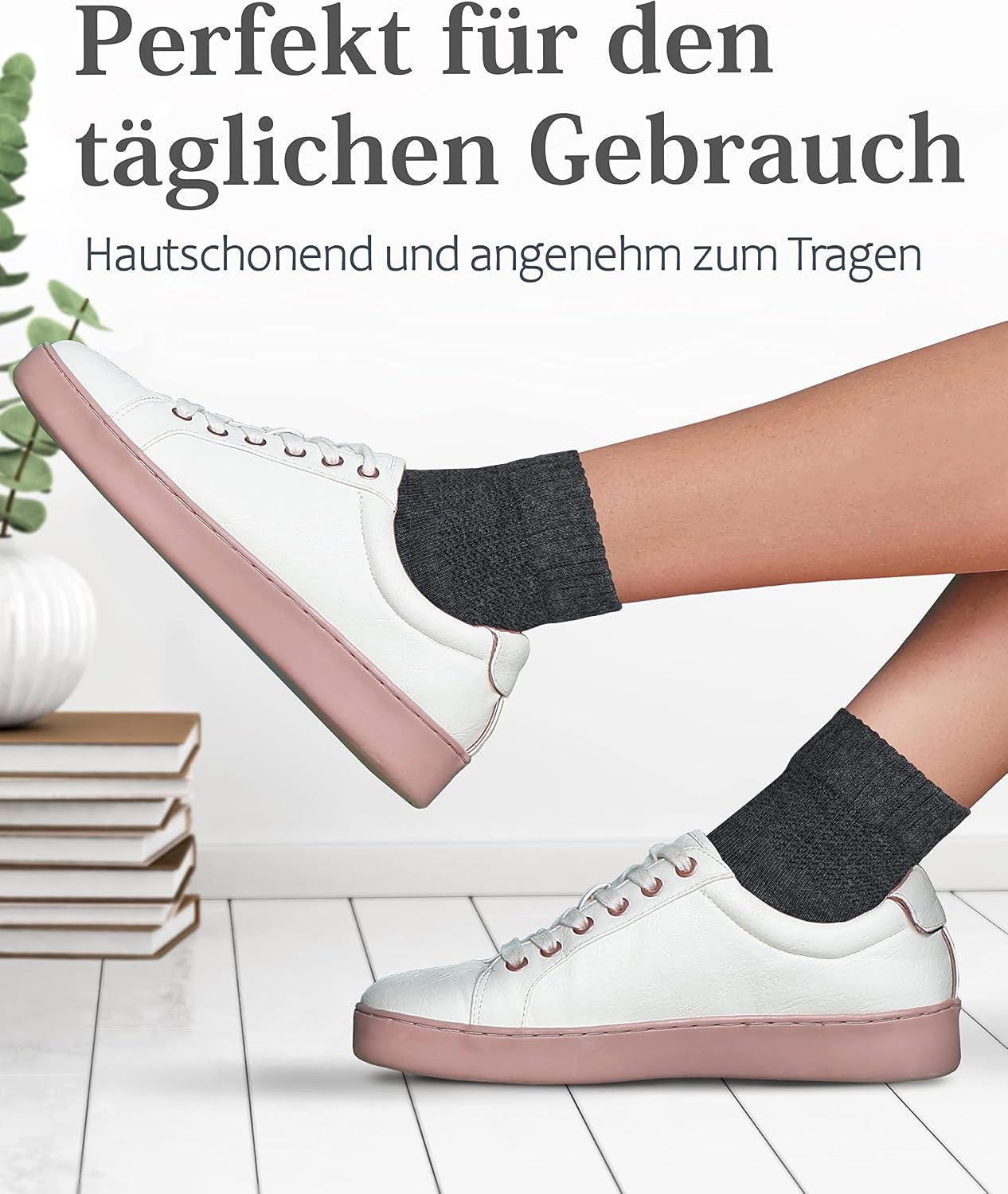 Detalle de Fiera Besa Diabetikersocken für Damen ohne Gummibund