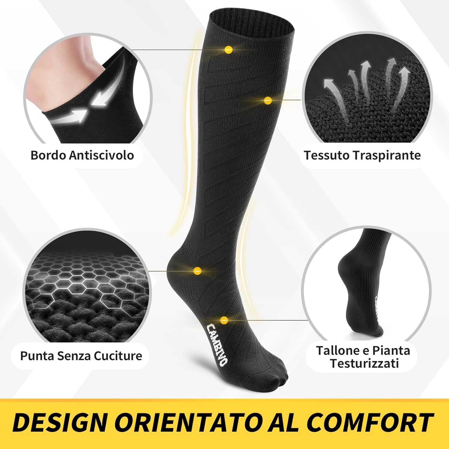 Thumbnail 1 de CAMBIVO Calze Compressione Graduata 20-30 mmHg