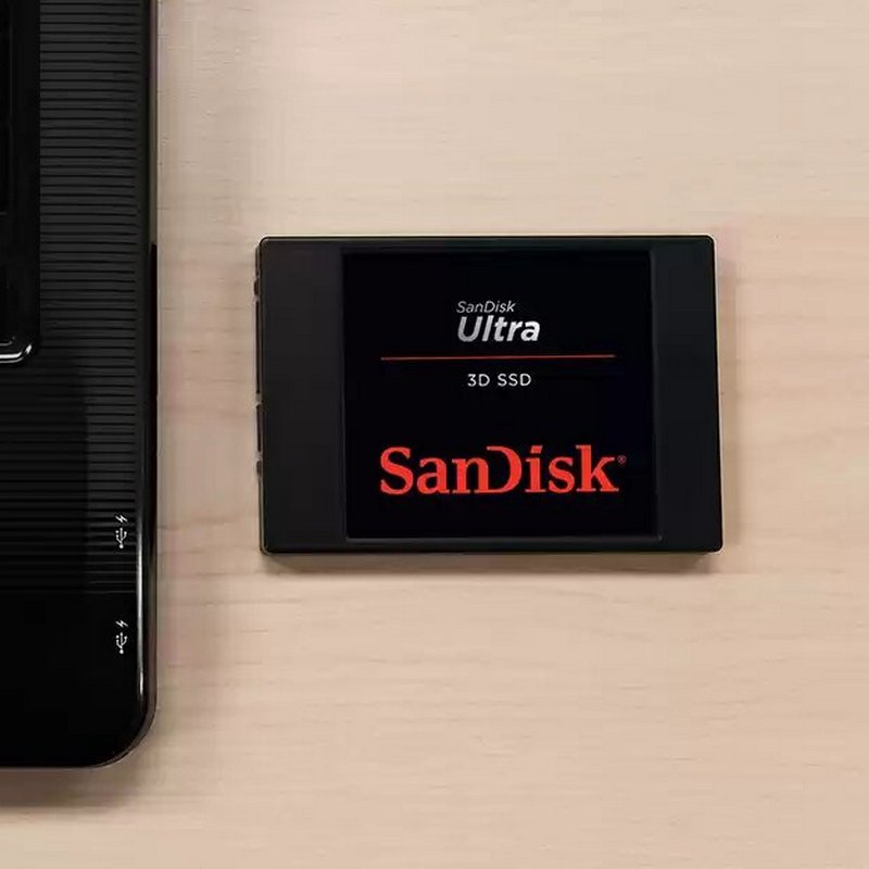 Detalle de SanDisk Ultra 3D 2.5" SSD 500GB SATA3: hasta más velocidad para tu PC