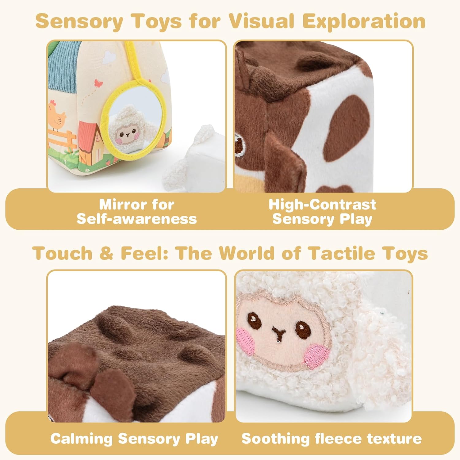 Detalle de FLEXTRIX Baby Toys 6-12 Months Farm Animals