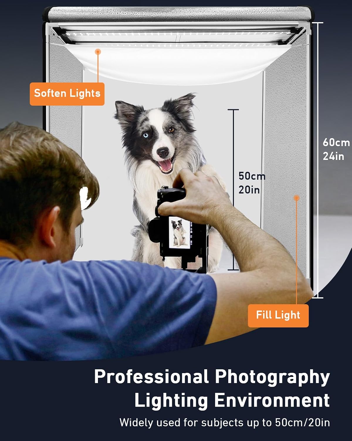Thumbnail 1 de DUCLUS 60cm Light Box 50W LED