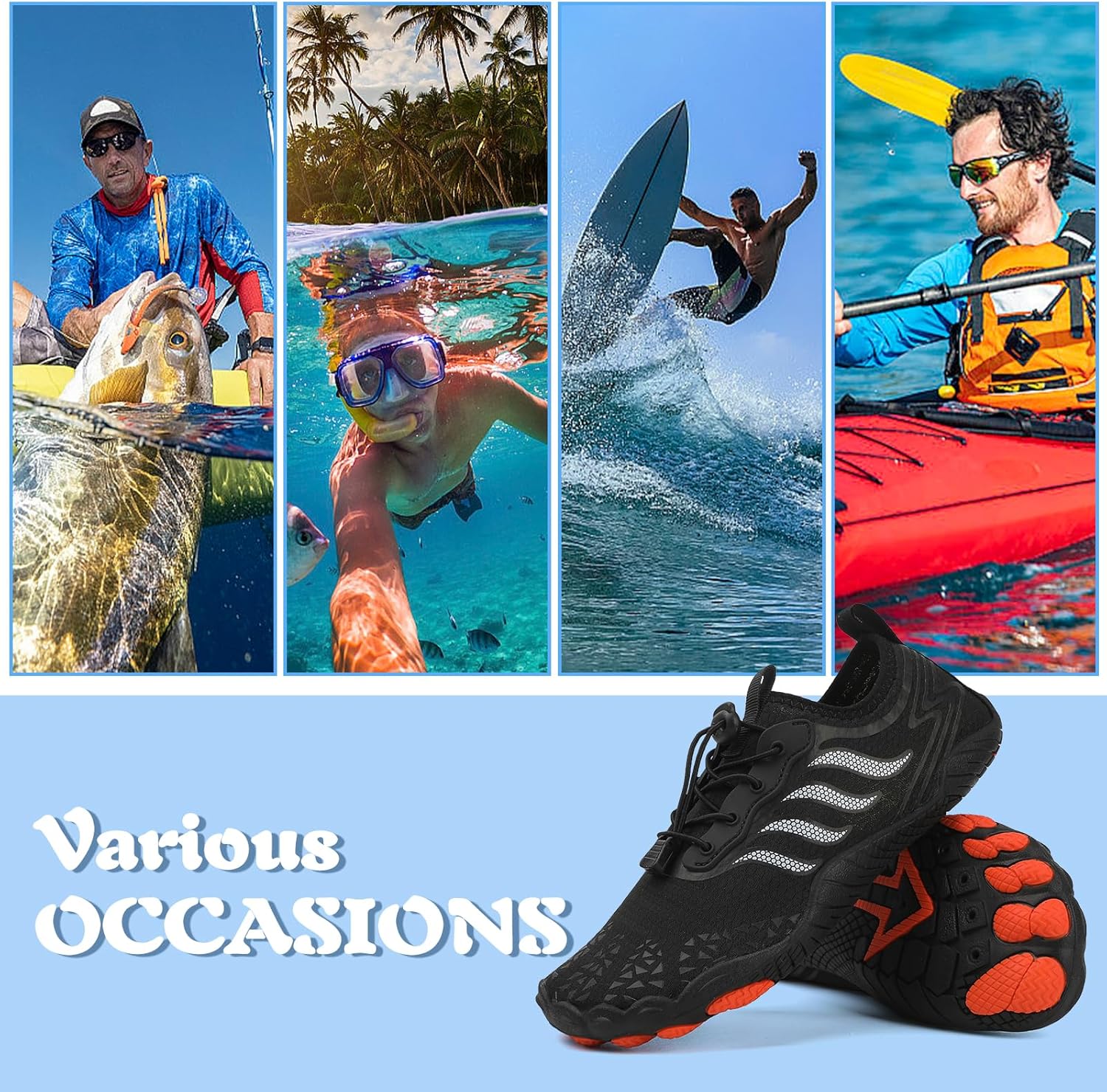 Thumbnail 1 de Hanani Badeschuhe & Wasserschuhe für Herren und Damen – Barfußschuhe aus flexiblem Material, schnell trocknend