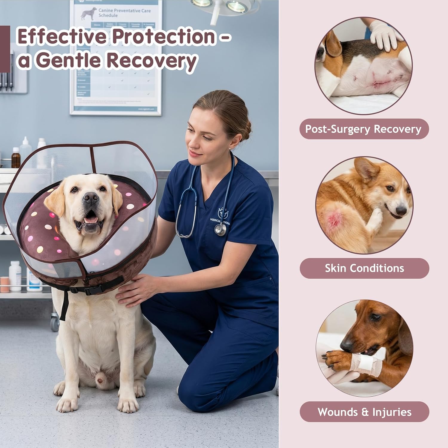 Detalle de Avont Dog Recovery Collar, Size M