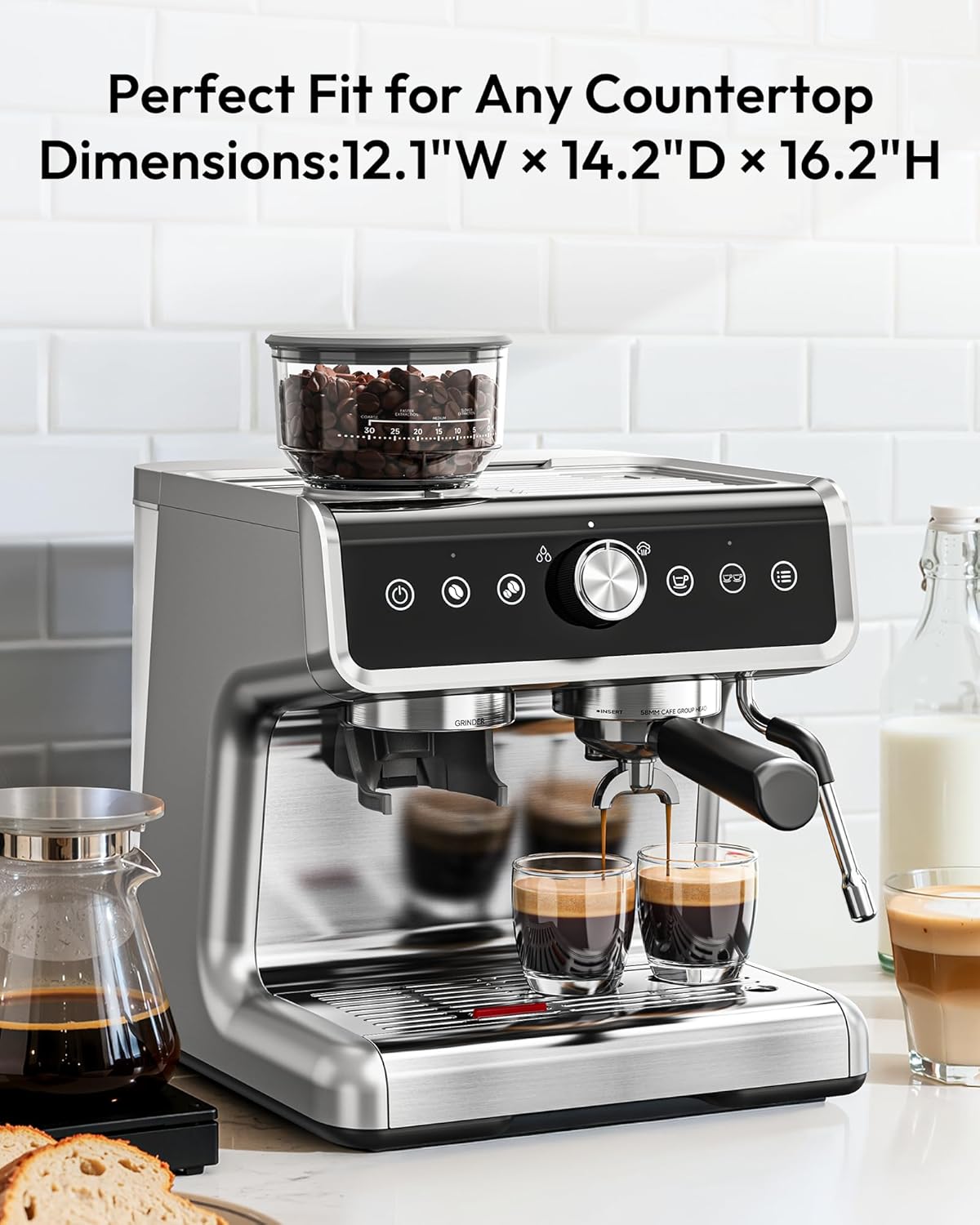 Thumbnail 5 de EUHOMY 20 Bar Espresso Machine ⚙