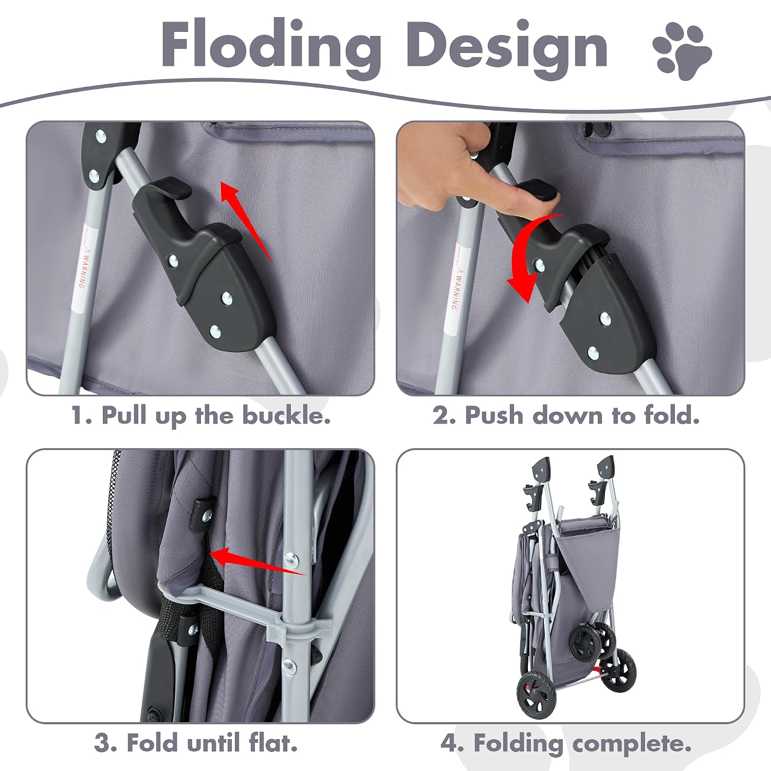 Thumbnail 3 de DUMOS Pet Stroller with Three Wheels