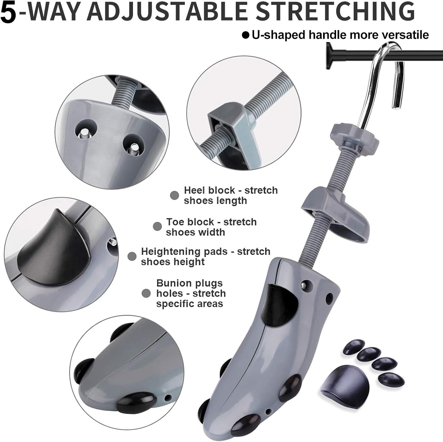 Detalle de CHERAINTI Shoe Stretcher, Men’s Sizes 9.5–13