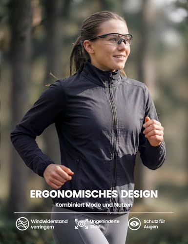 Thumbnail 4 de Lamicall Fahrradbrille Herren & Damen UV400 Sportbrille Transparent – Leicht, robust und vielseitig