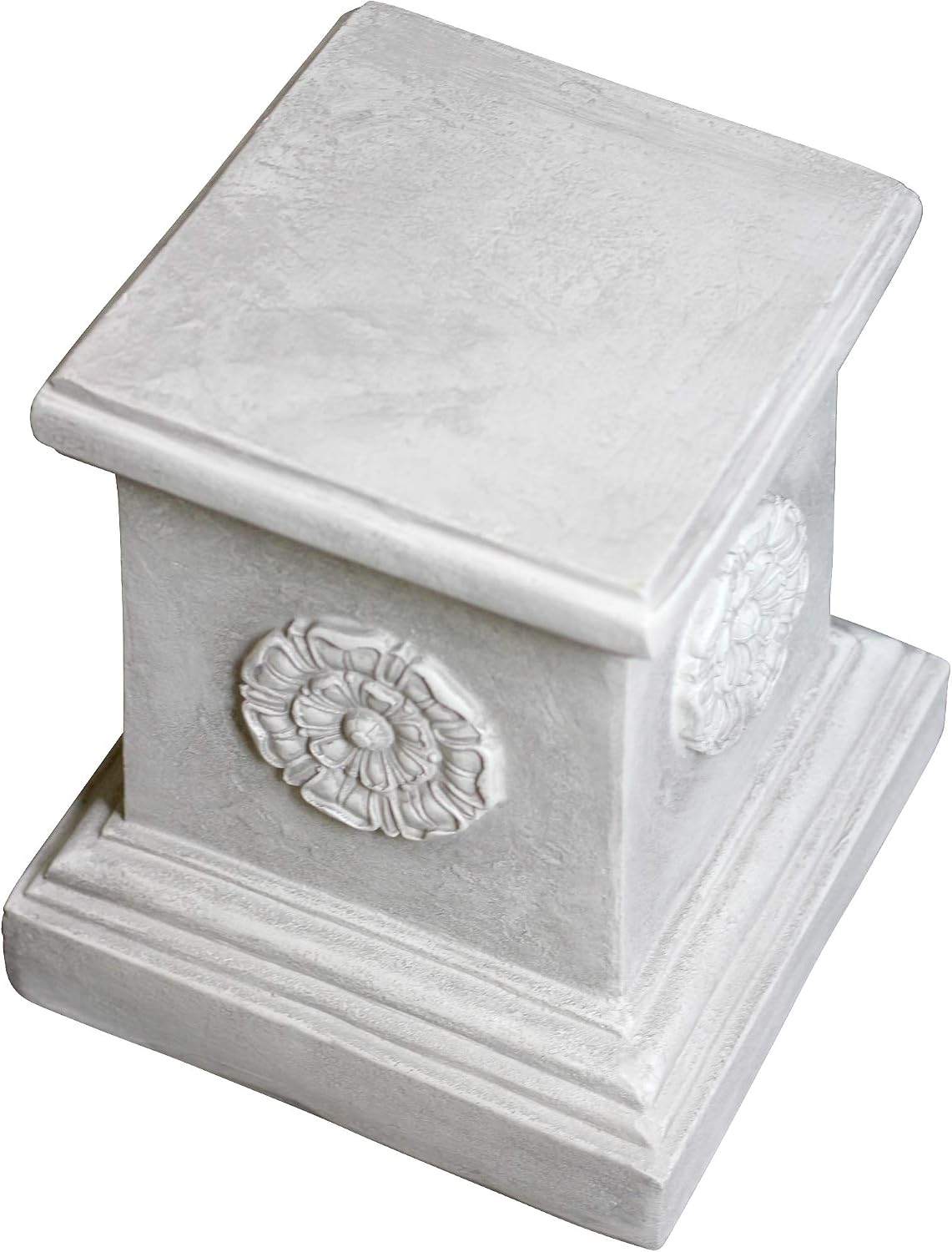Detalle 1 de Design Toscano CL5194 – postument ogrodowy z rozetą, 33 cm, efekt antycznego kamienia