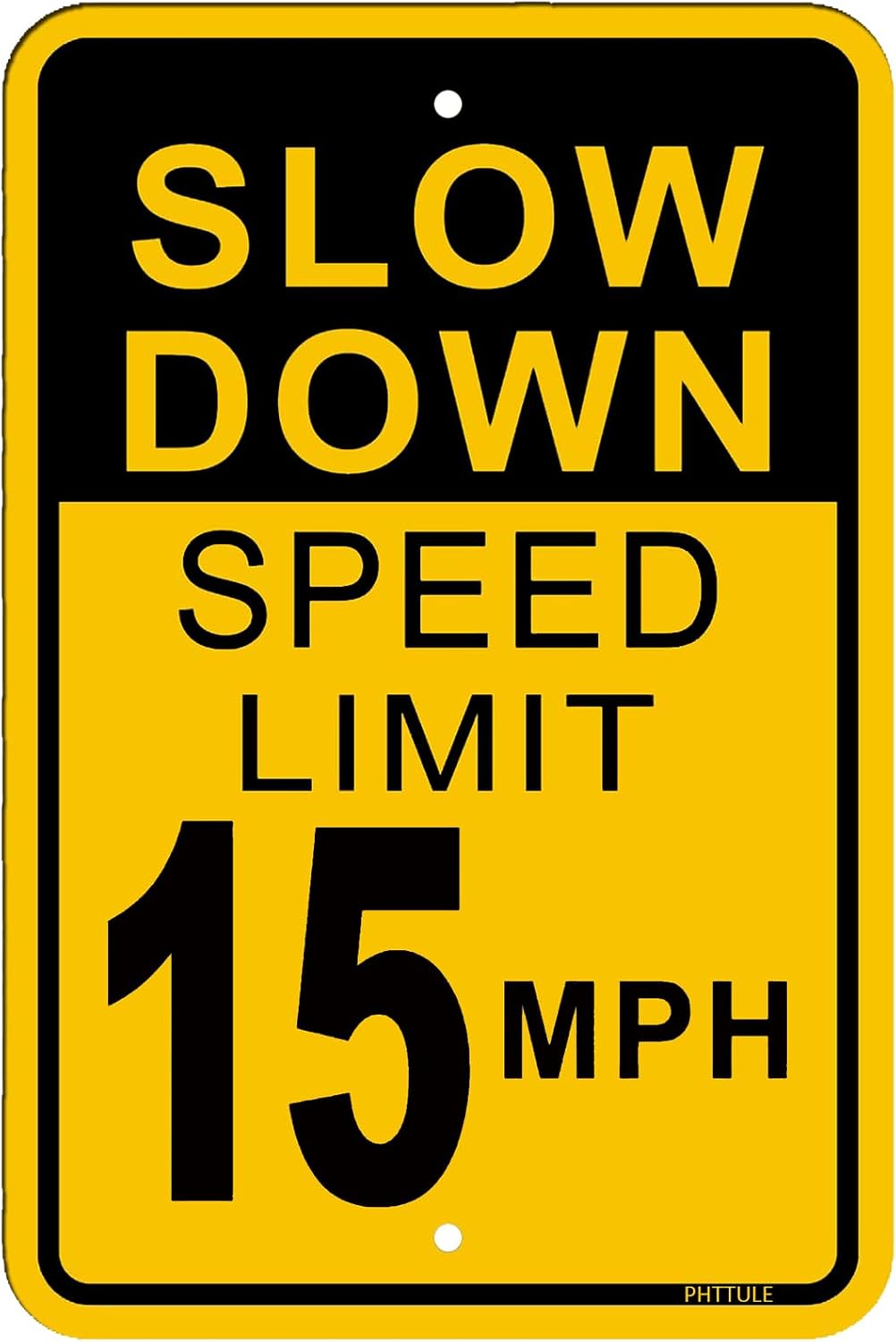 Detalle de PHTTULE Speed Limit Sign 12 x 18 Inches