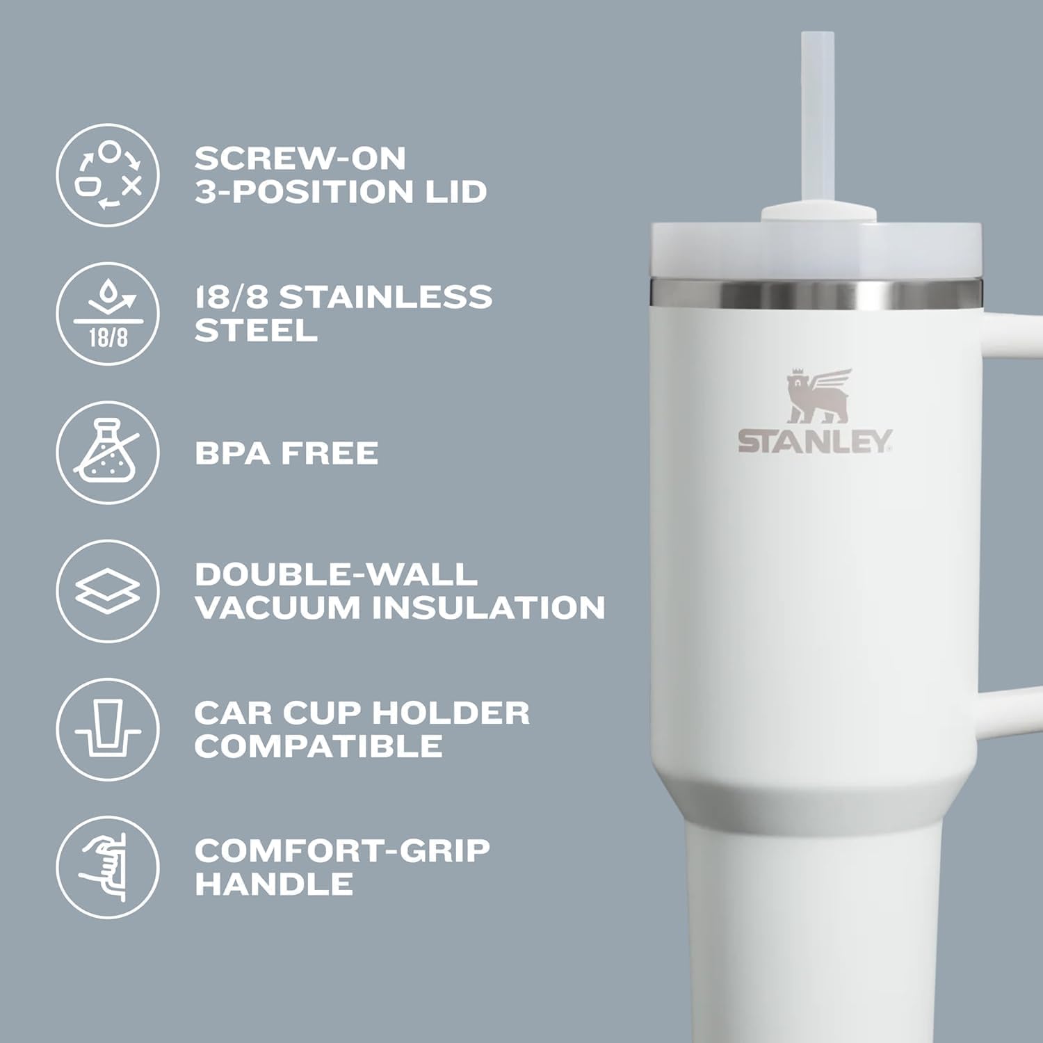 Thumbnail 5 de STANLEY Quencher H2.0 40 oz Insulated Tumbler 🥤