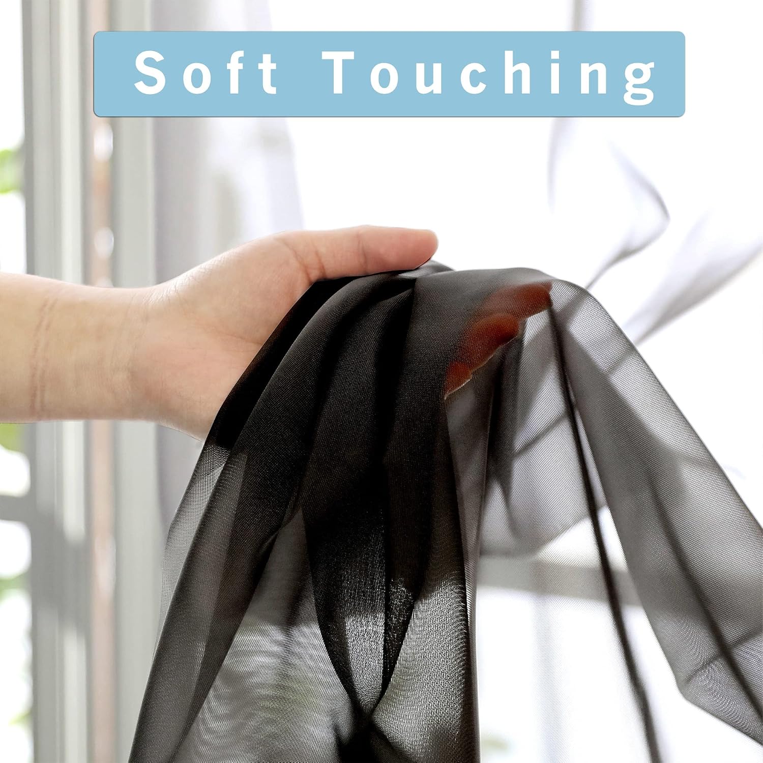 Thumbnail 3 de OWENIE Sheer Curtains 96-Inch Length