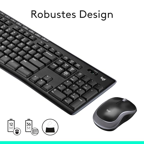 Detalle 2 de Logitech MK270 Kabelloses Set mit Tastatur und Maus für Windows
