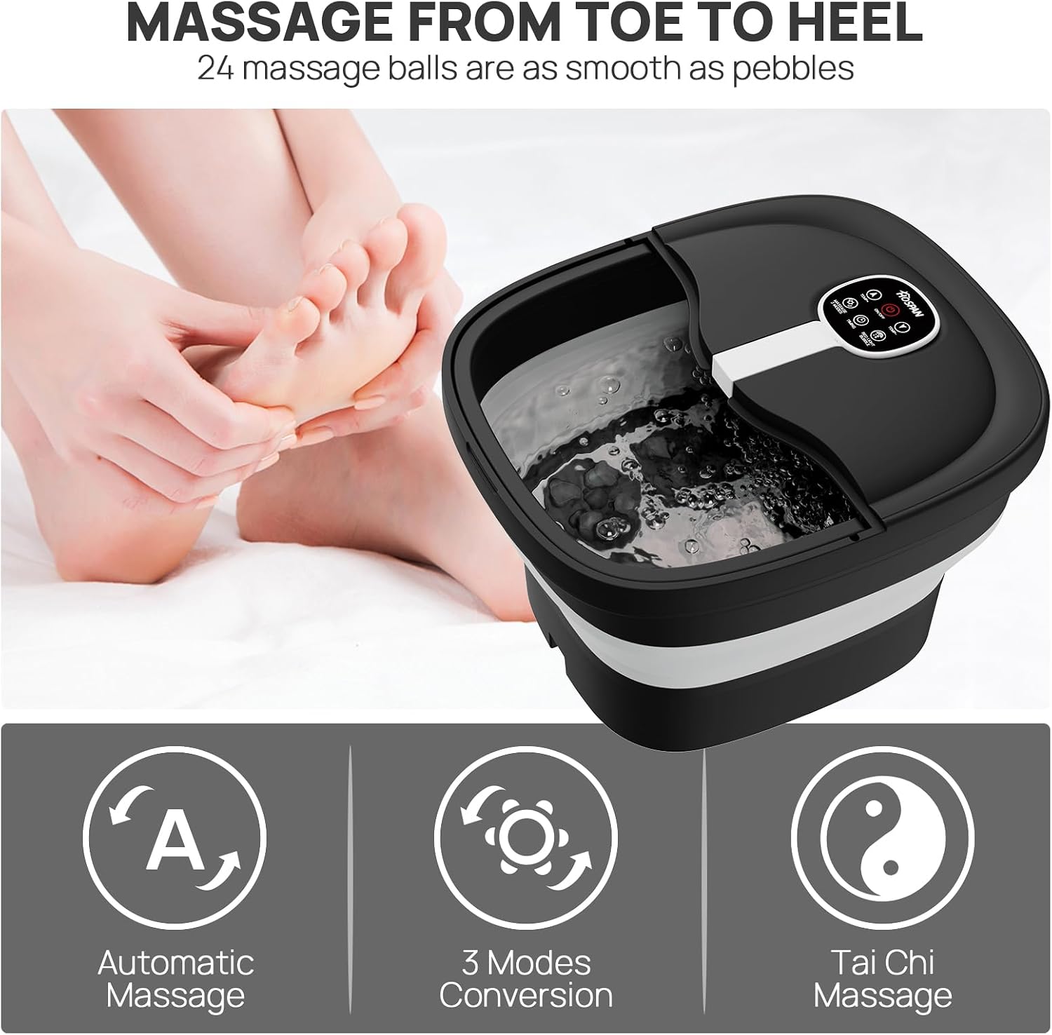 Detalle de Collapsible Foot Spa with 24 Massage Balls