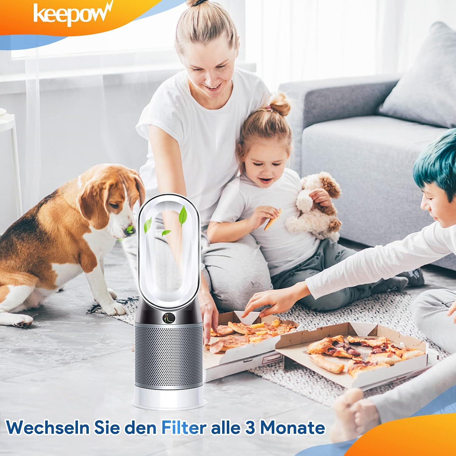Detalle de KEEPOW Filtro di ricambio per Dyson Pure Cool HP04 TP04 DP04 (HEPA e carbone attivo)