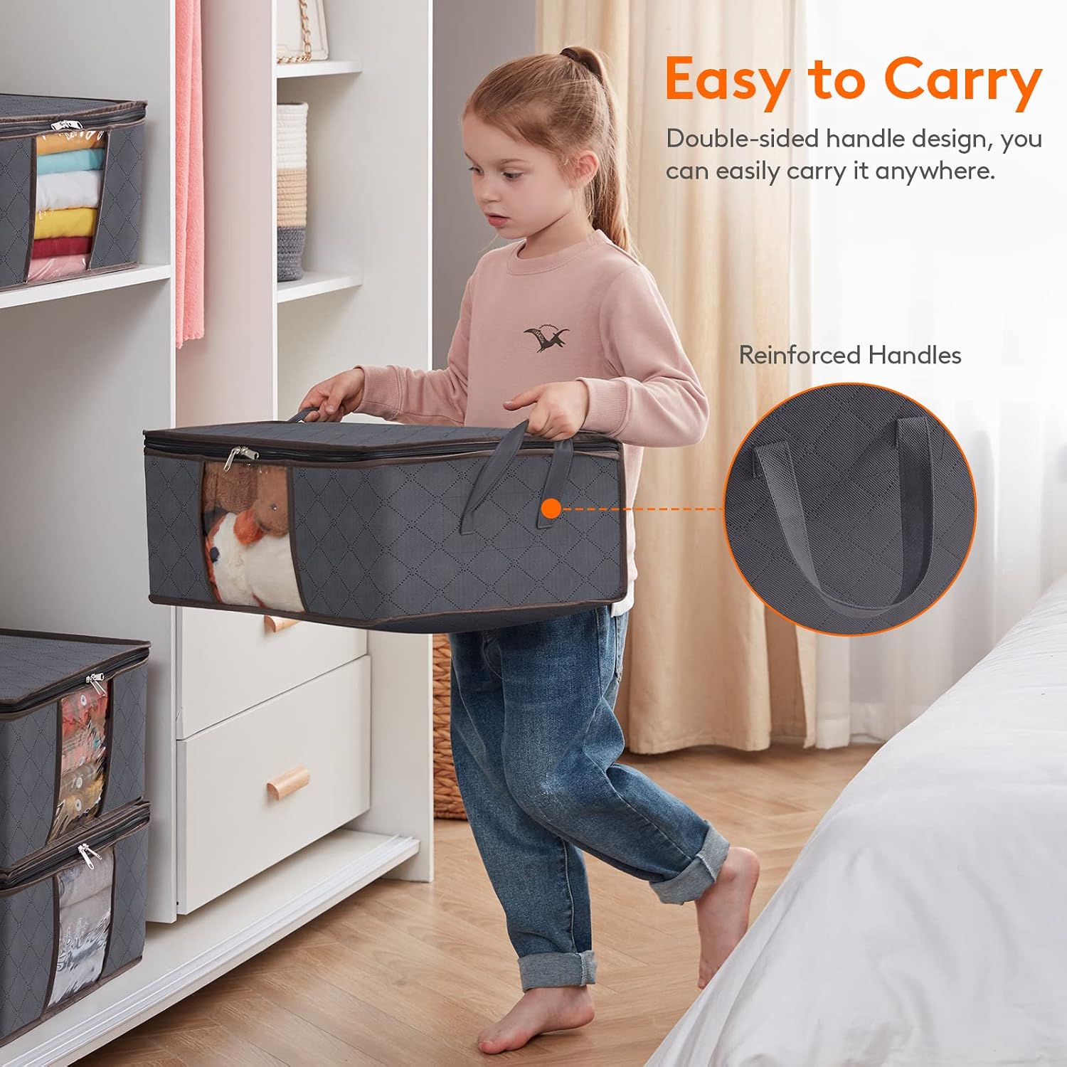 Detalle 2 de Lifewit Clothes Storage Bags 6-Pack