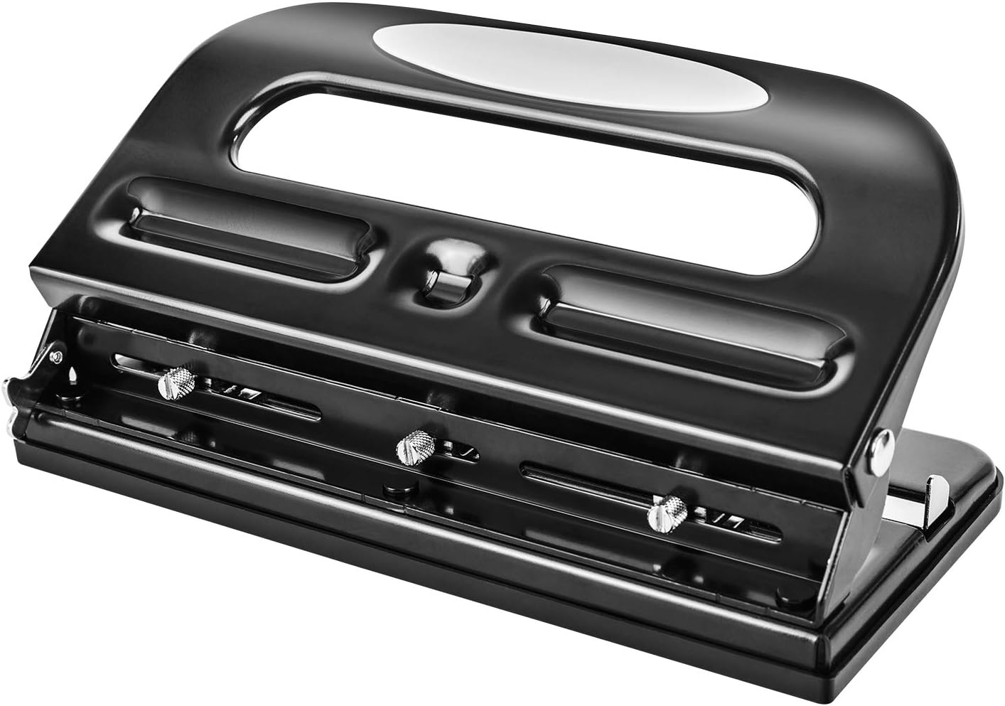 Thumbnail 6 de Amazon Basics 3 Hole Punch, 10 Sheet Capacity, Black with Easy-Clean Tray