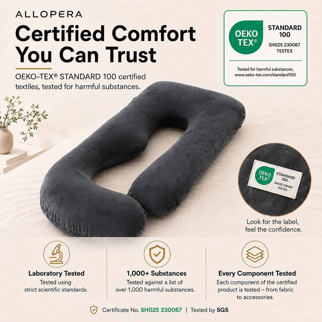 Thumbnail 3 de ALLOPERA Pregnancy Pillow 57 Inch