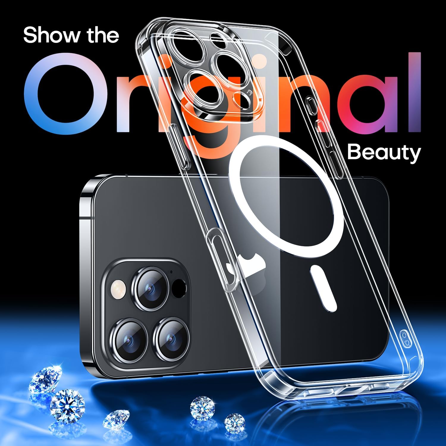 Detalle de CANSHN iPhone 16 Pro Hülle mit 2,5 mm Schutz