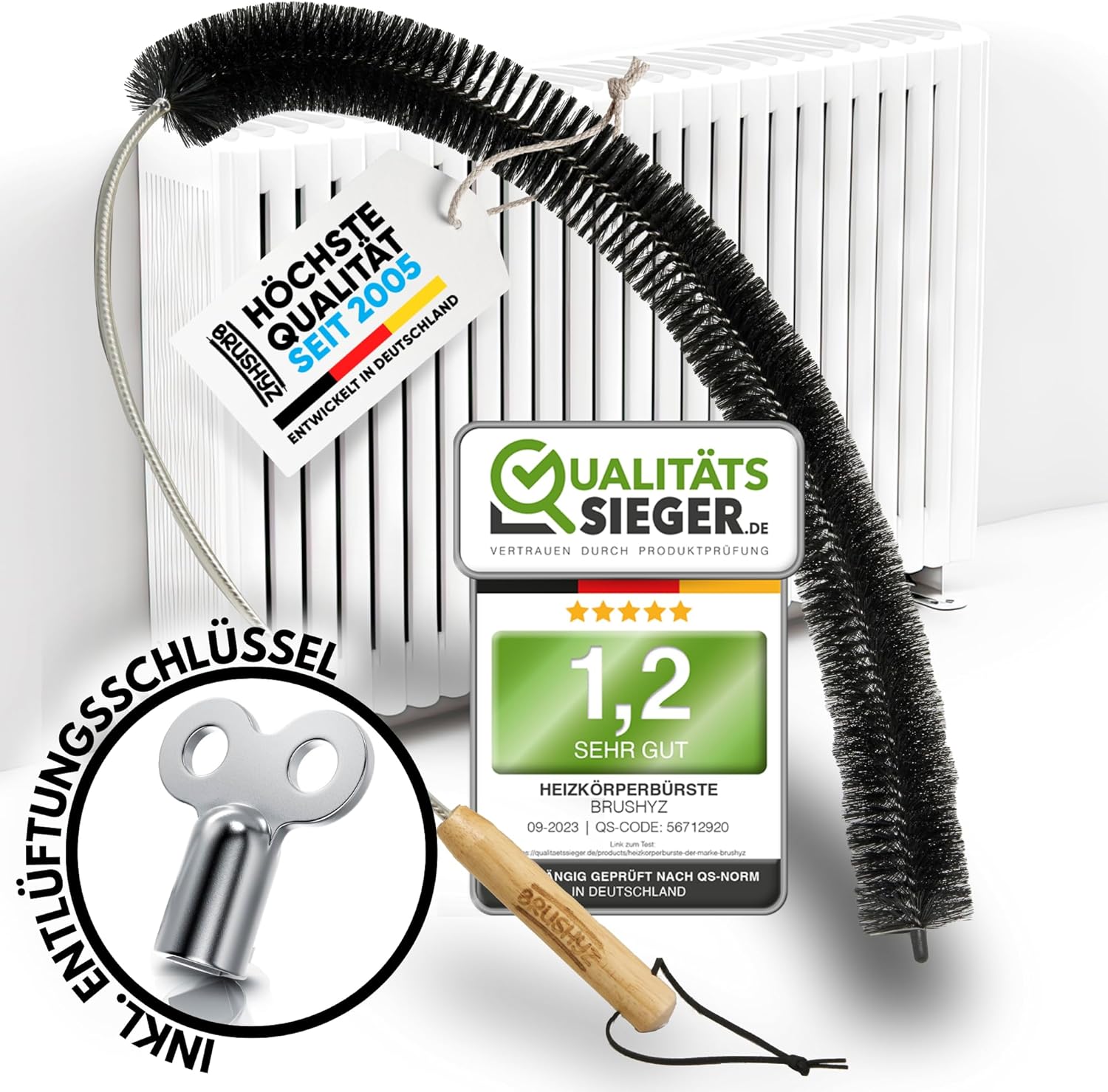 BRUSHYZ Heizungsbürste 117 cm
