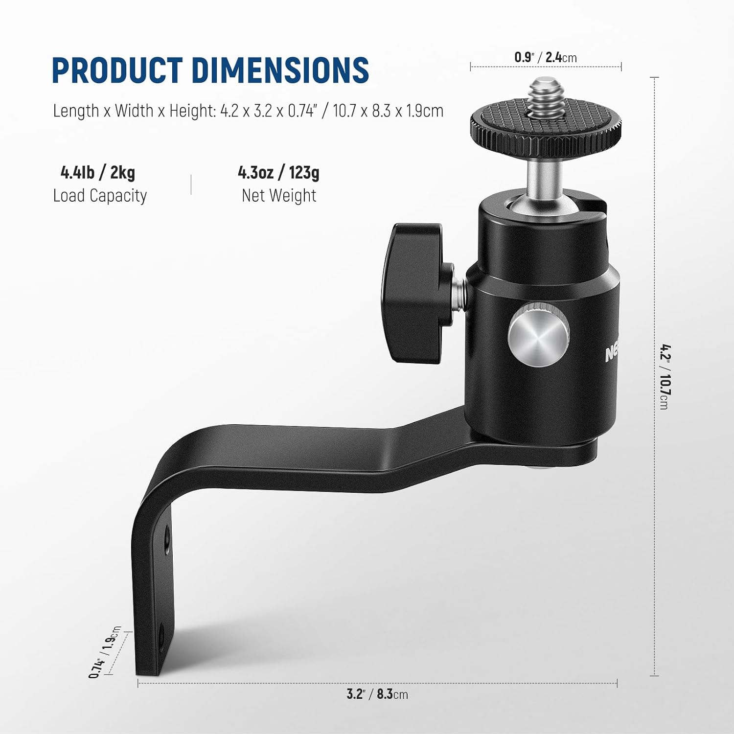 Thumbnail 6 de NEEWER TS007 E-Type Wall and Ceiling Mount Brackets, 2-Pack with Ball Heads